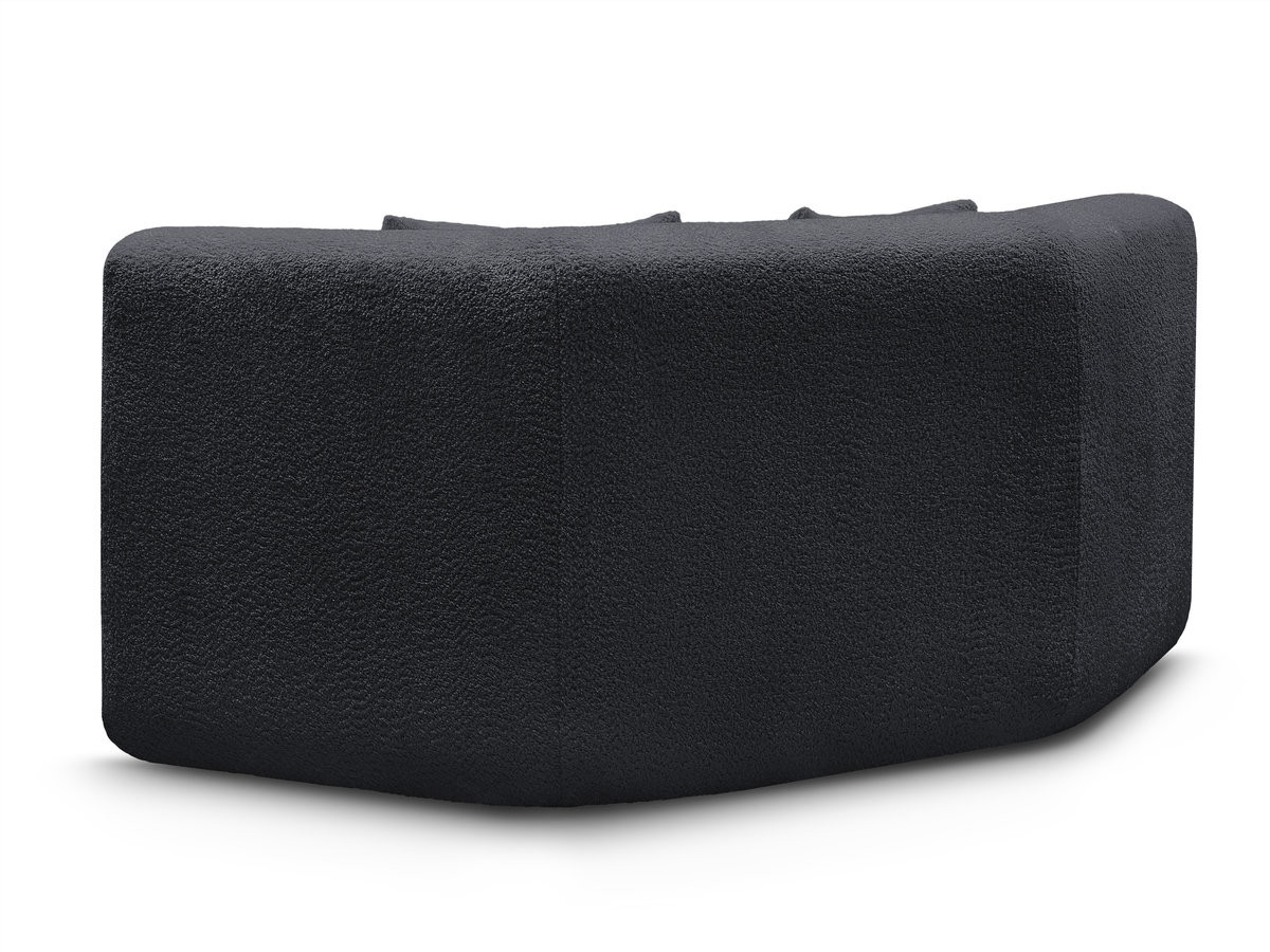 Bobochic Anda Sofa 2-Sitzer Chenille Schwarz
