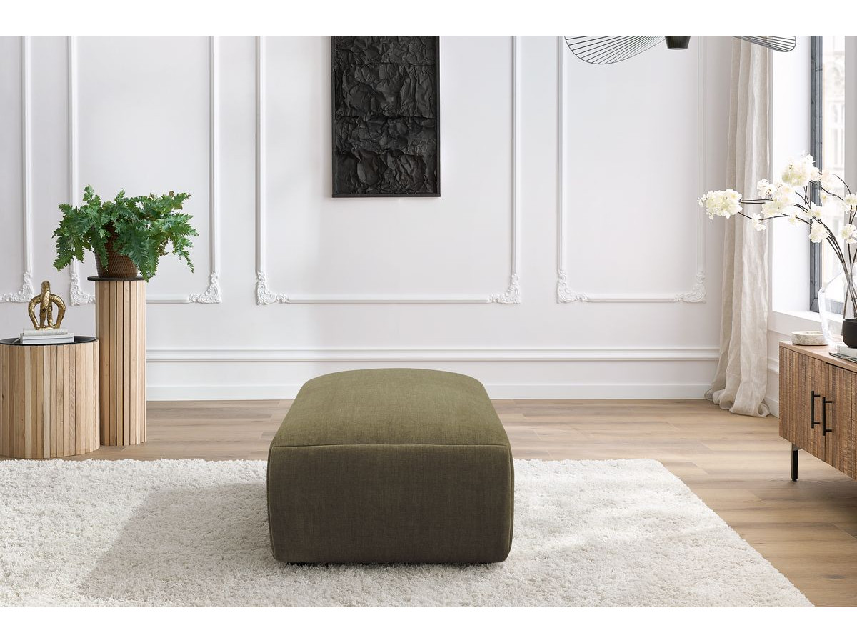 Bobochic Jeanne Pouf 66 × 117 cm Samt Grün