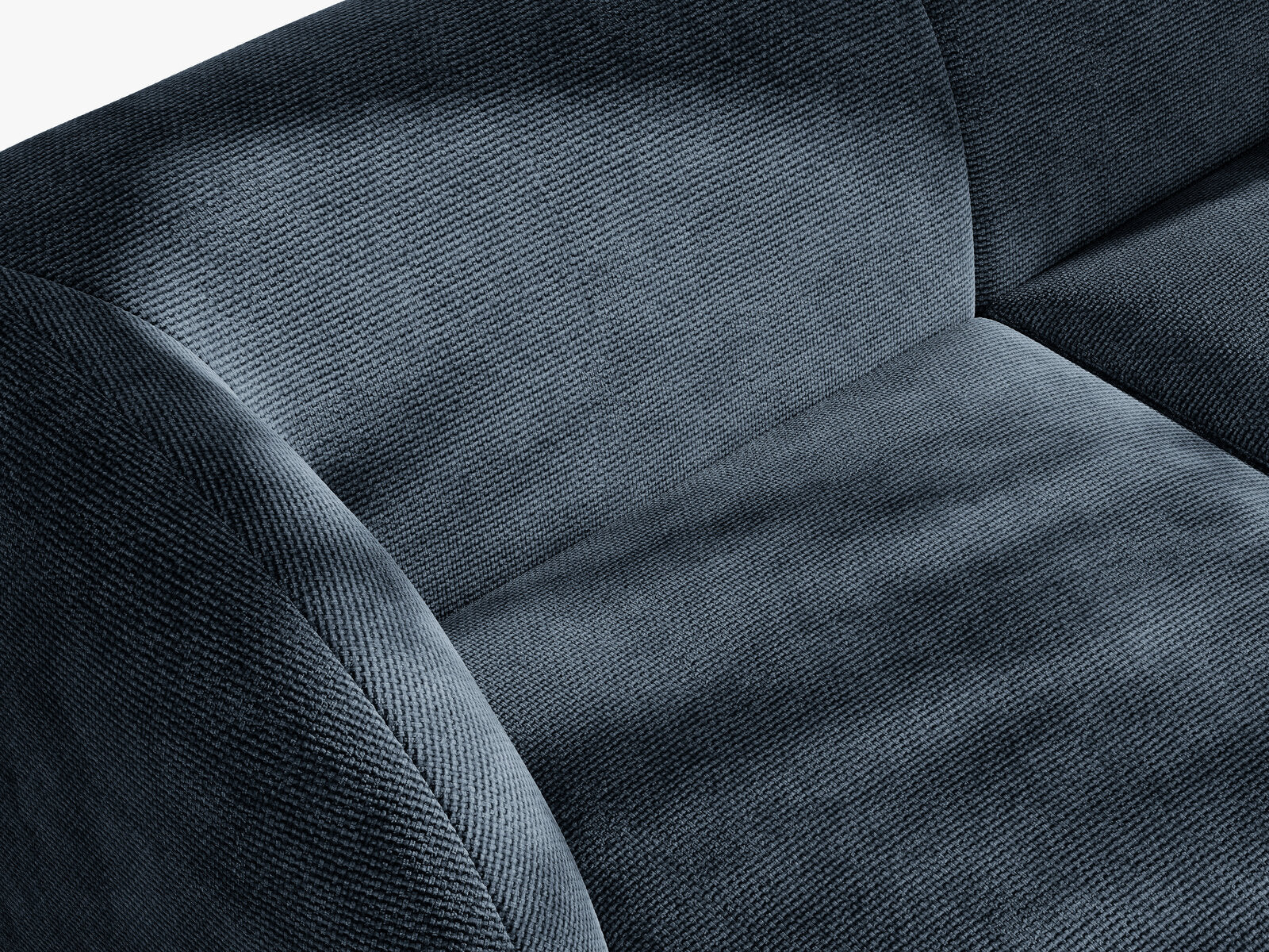 Micadoni Sofa Miley 3-Sitzer Chenille Haga Königsblau
