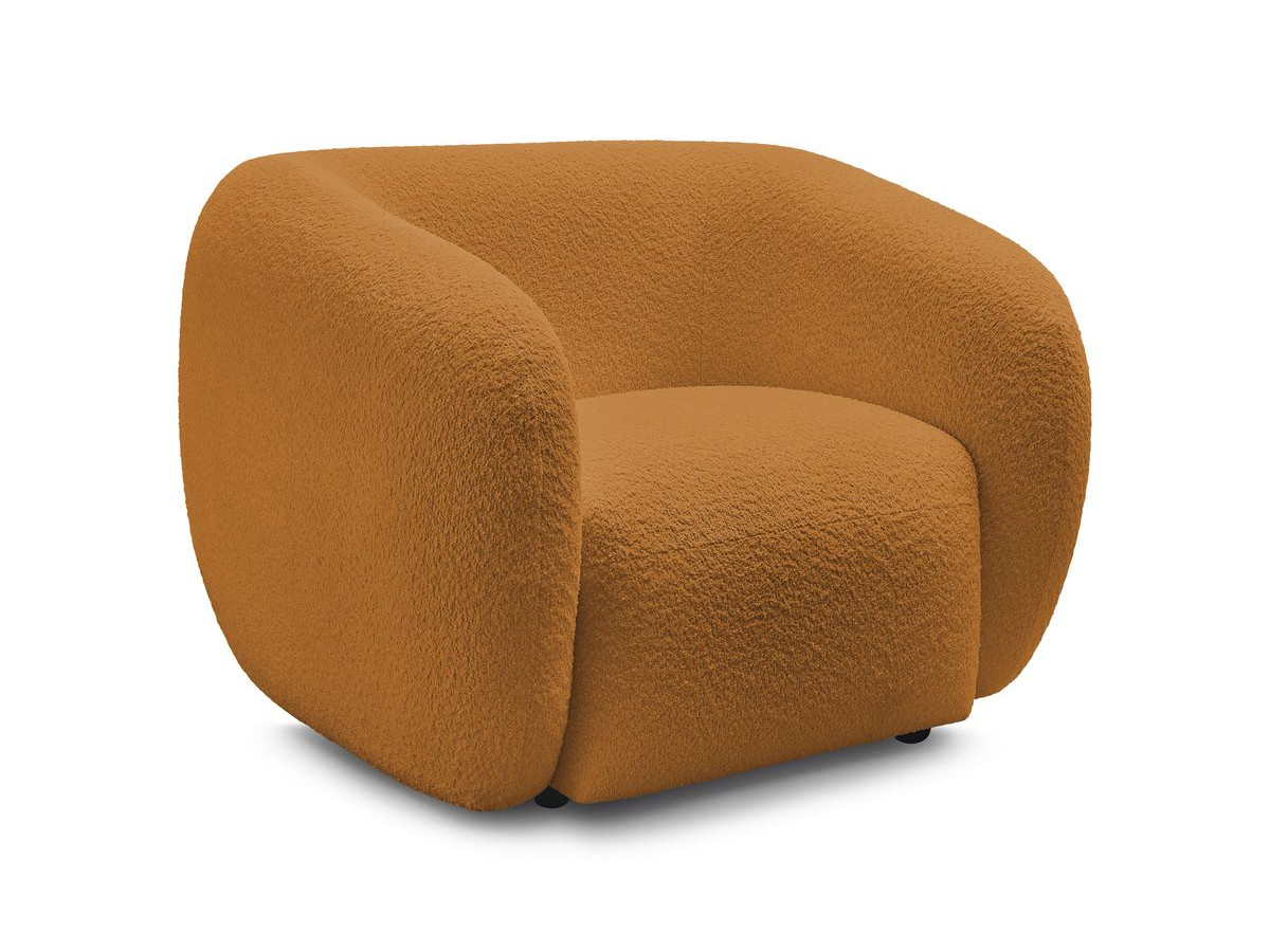 Bouclé-Stoff · Gelb