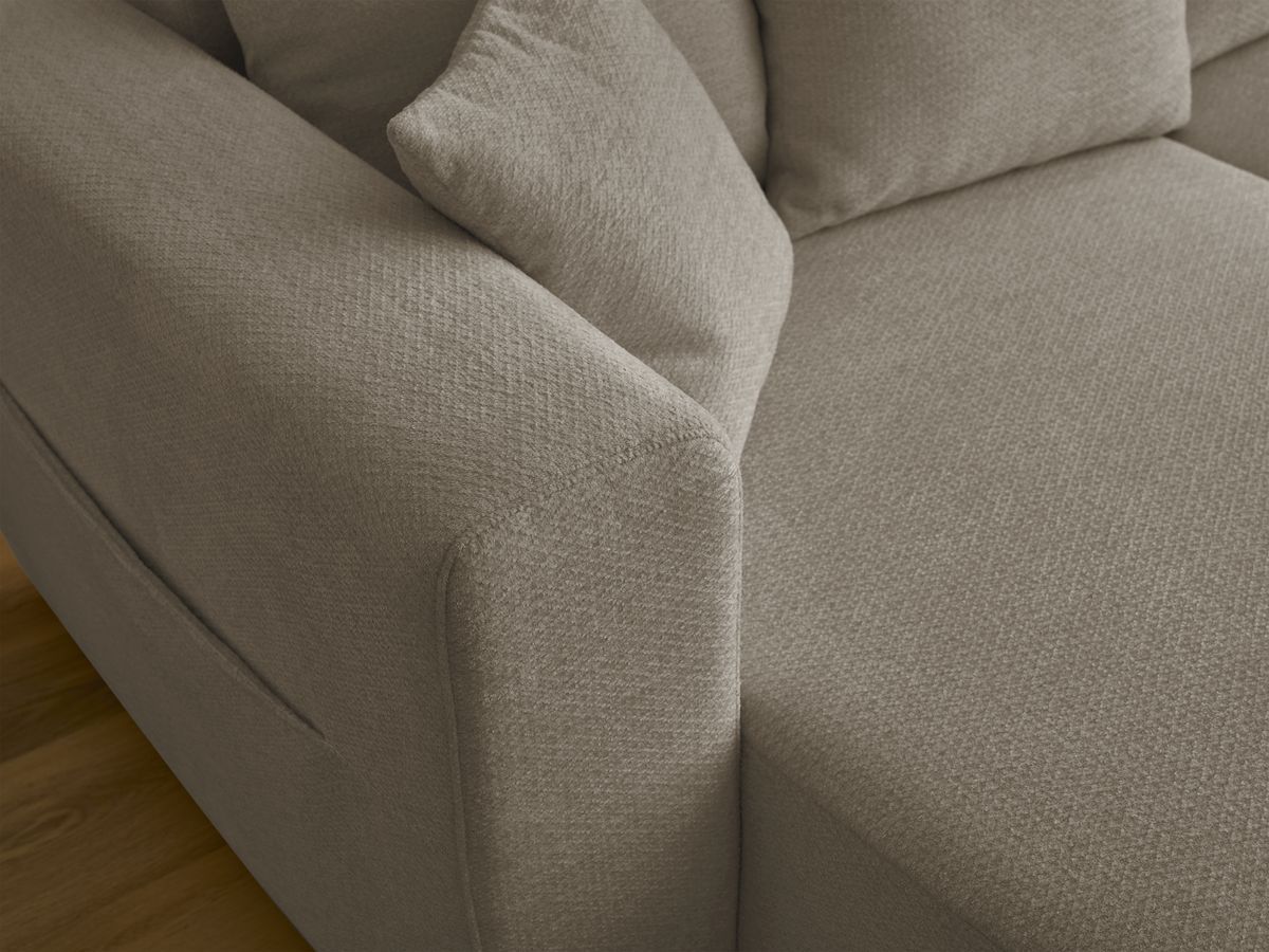 Bobochic Sidonie Wohnlandschaft Melange-Stoff Taupe