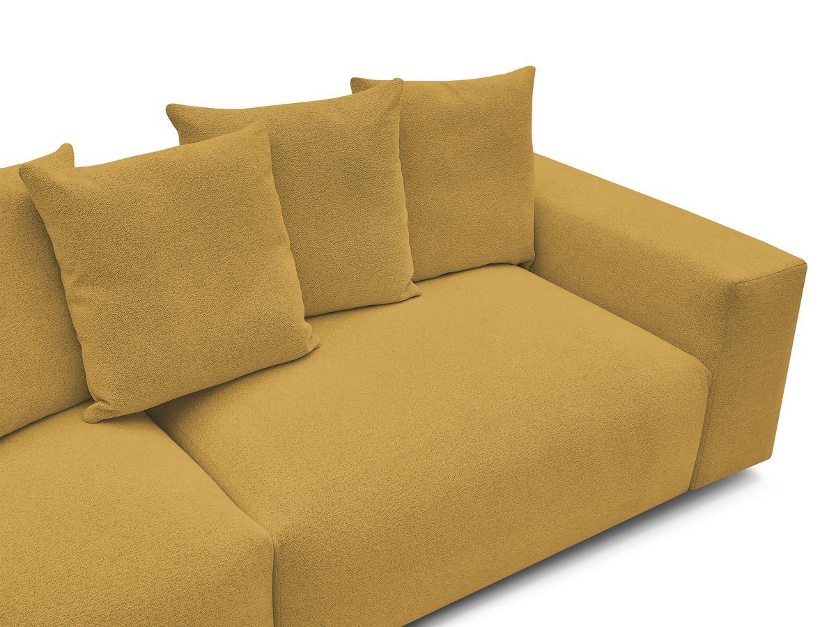 Bobochic Voltaire Sofa 4-Sitzer 320 × 124 cm Melange-Stoff Gelb