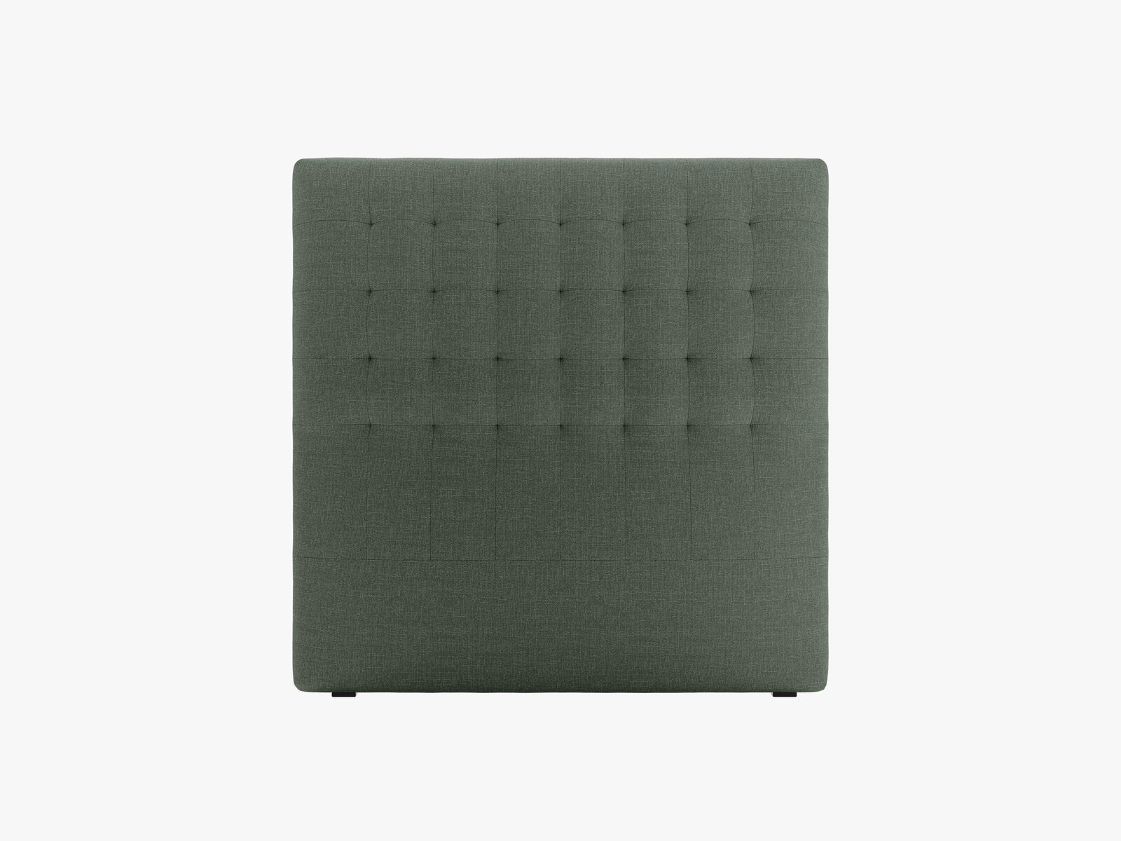 Micadoni Nova Samtiger Kopfteil 120 cm (H 120 cm) Strukturierter Stoff Liberty Moosgrün 120x120