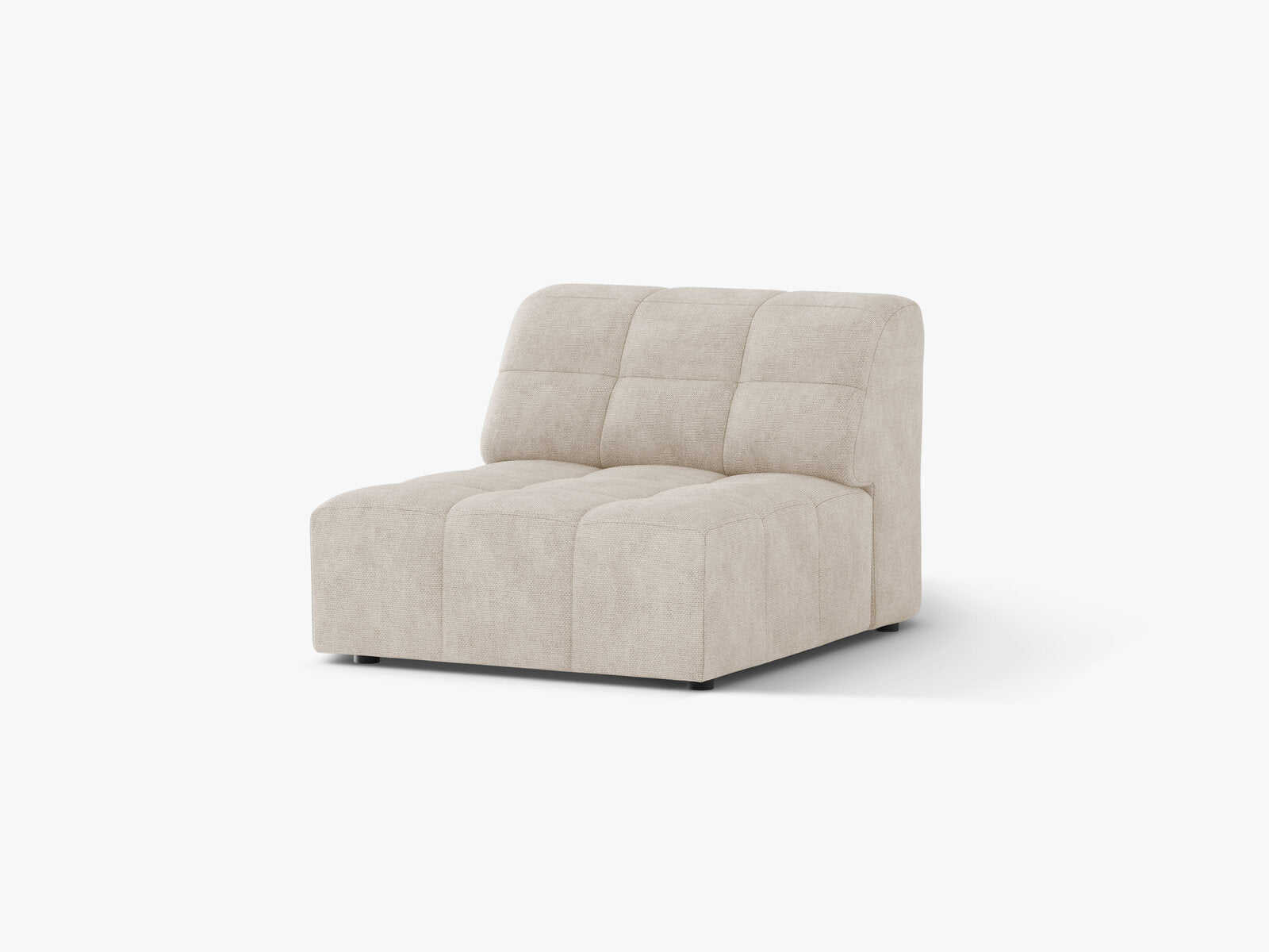 Micadoni Jennifer Sofamodul armlos Chenille Eden Helles Beige