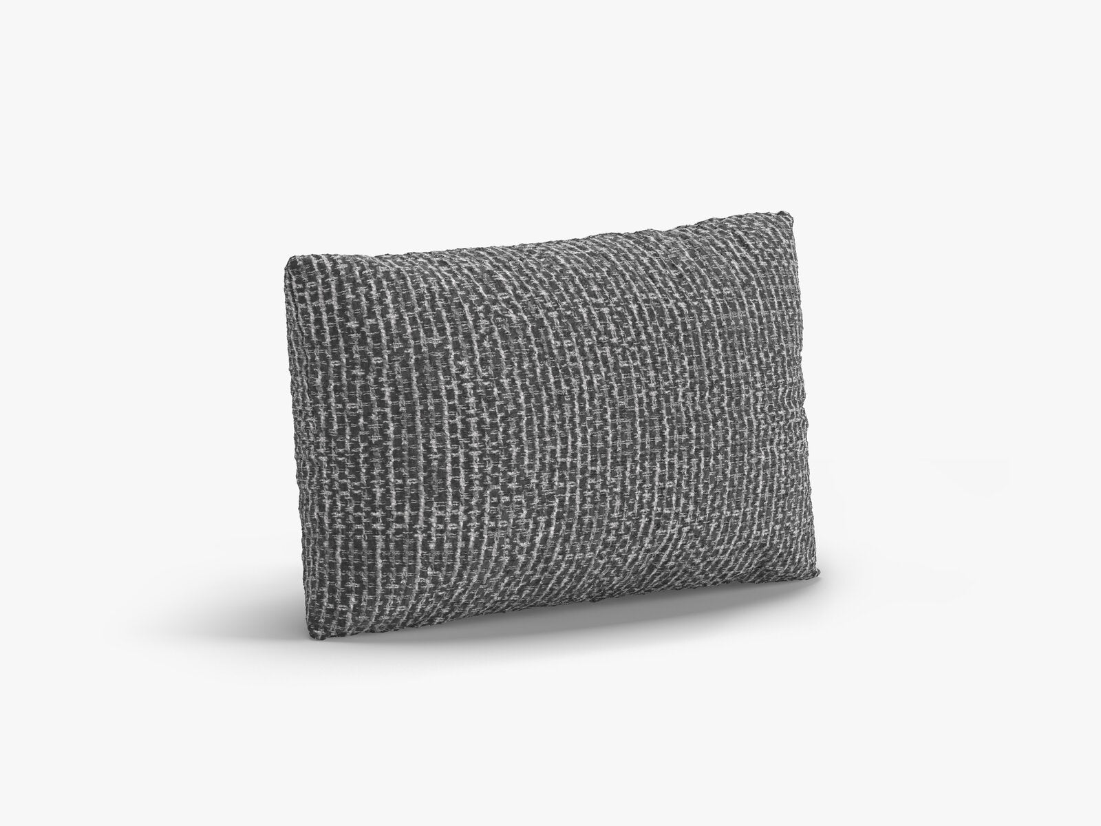 Micadoni Kissen Poppy Chenille Silencio Dunkelgrau 30x50