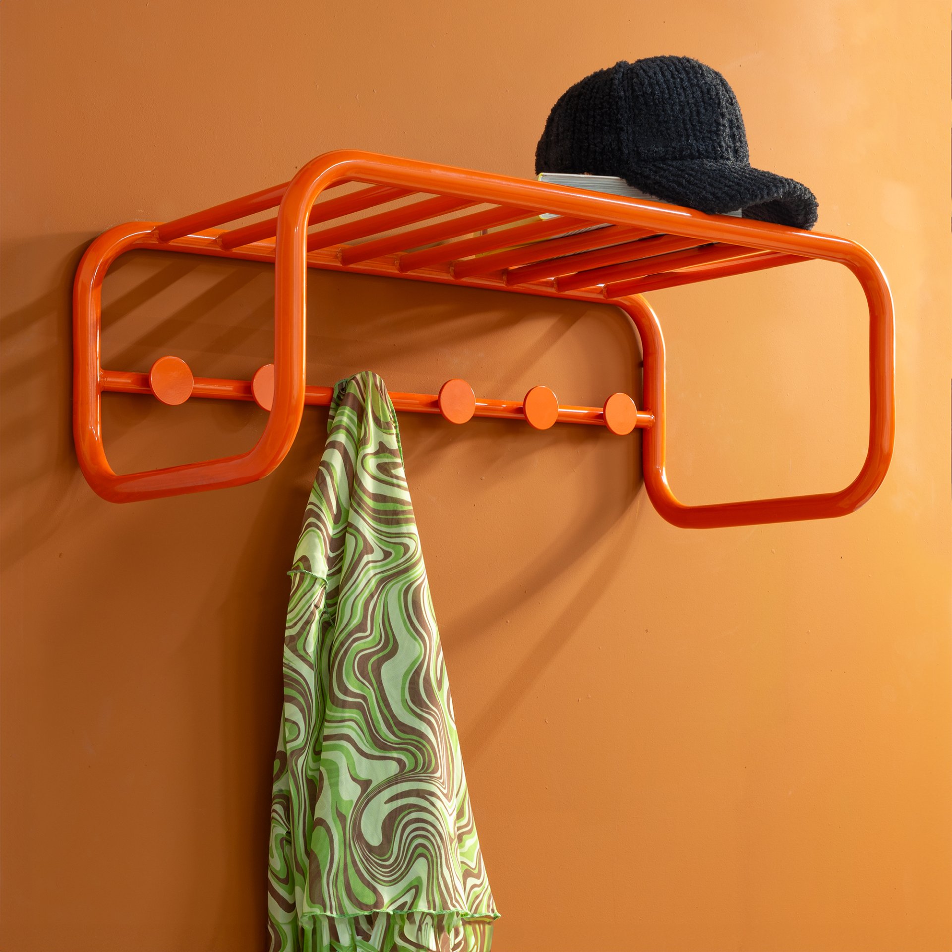 Spinder Design Wandgarderobe Retro Pure Orange