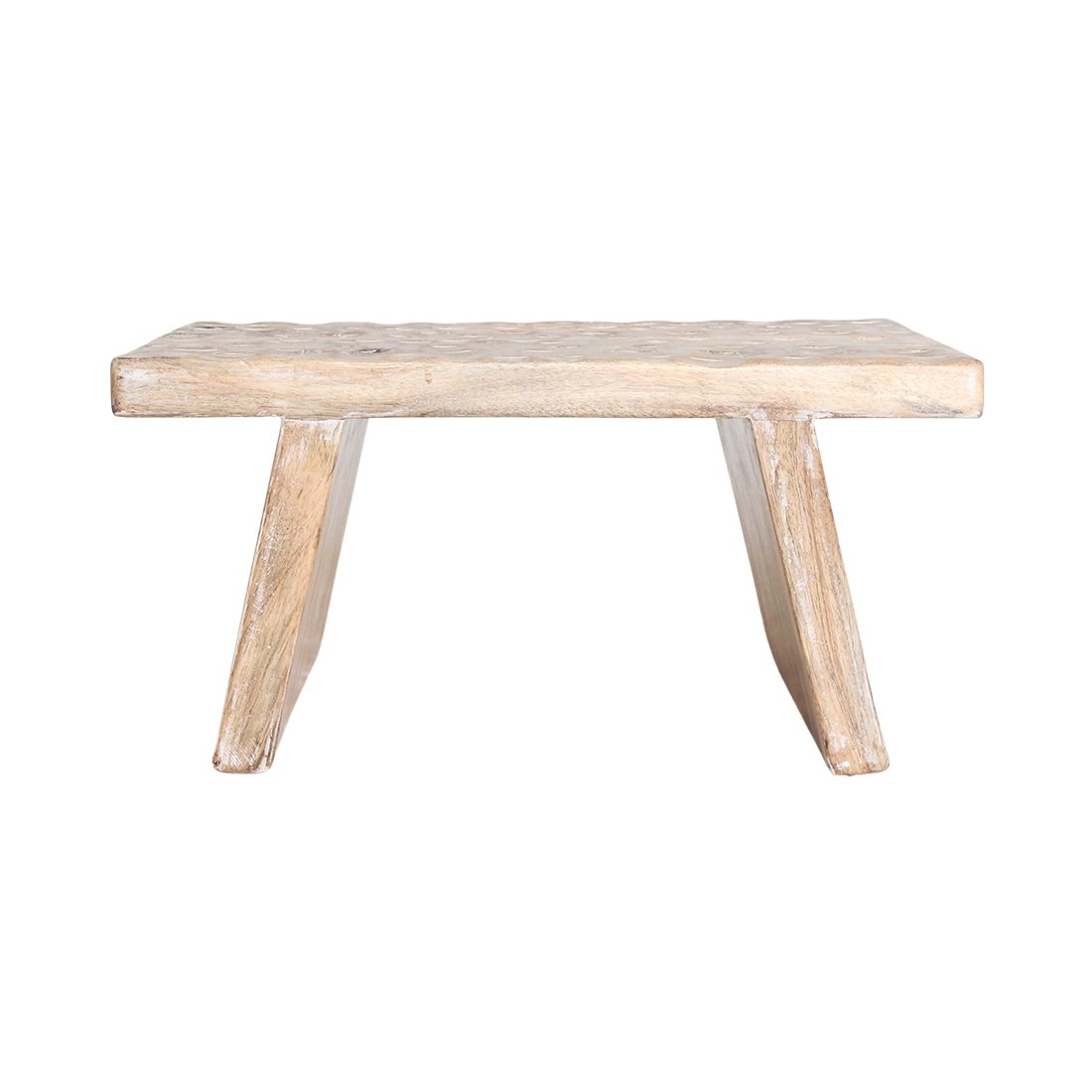 Raw Materials Beistelltisch/Hocker aus Mangoholz natur 40x25x20cm