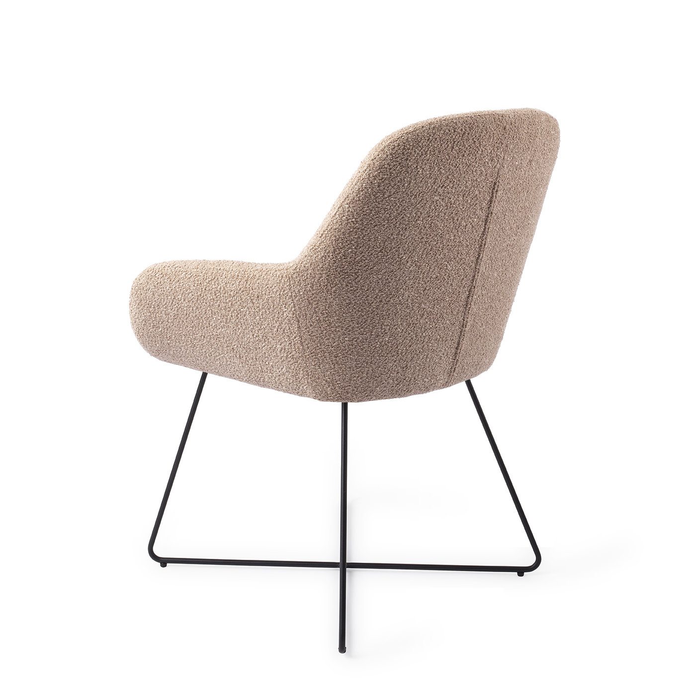 Jesper Home Esszimmerstuhl Kushi Flax Relax Cross Schwarz