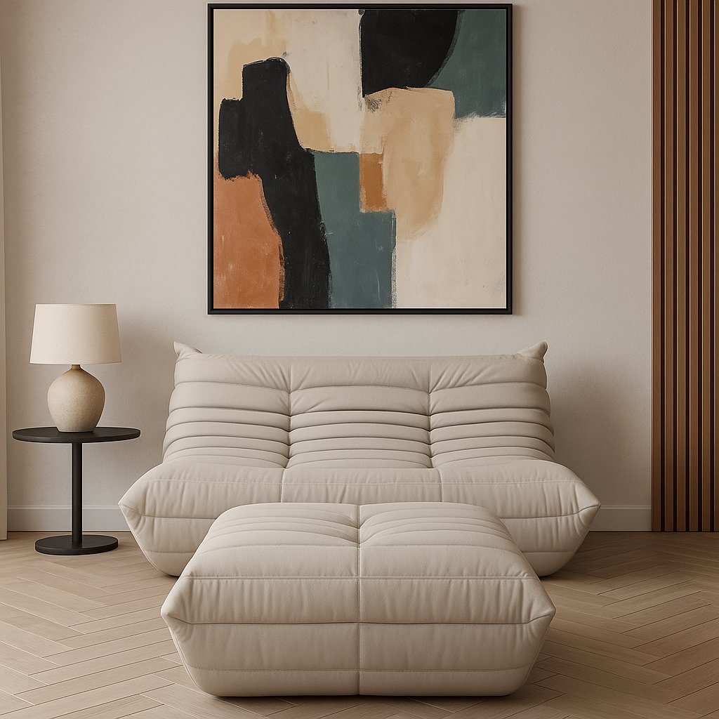 Livin Hill Fußhocker Nua Hellbeige