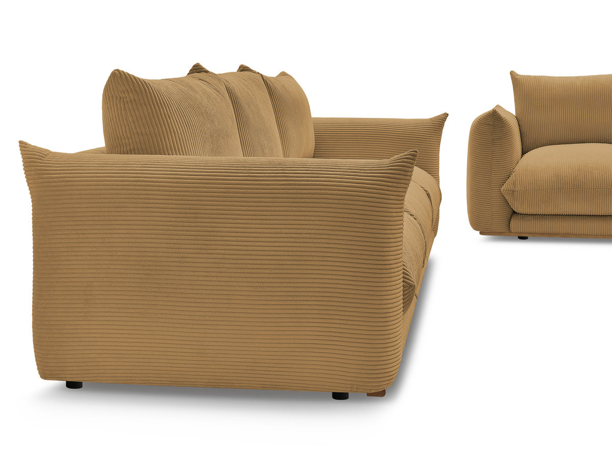Bobochic Ernest Sofa 5-Sitzer Cordsamt Gelb