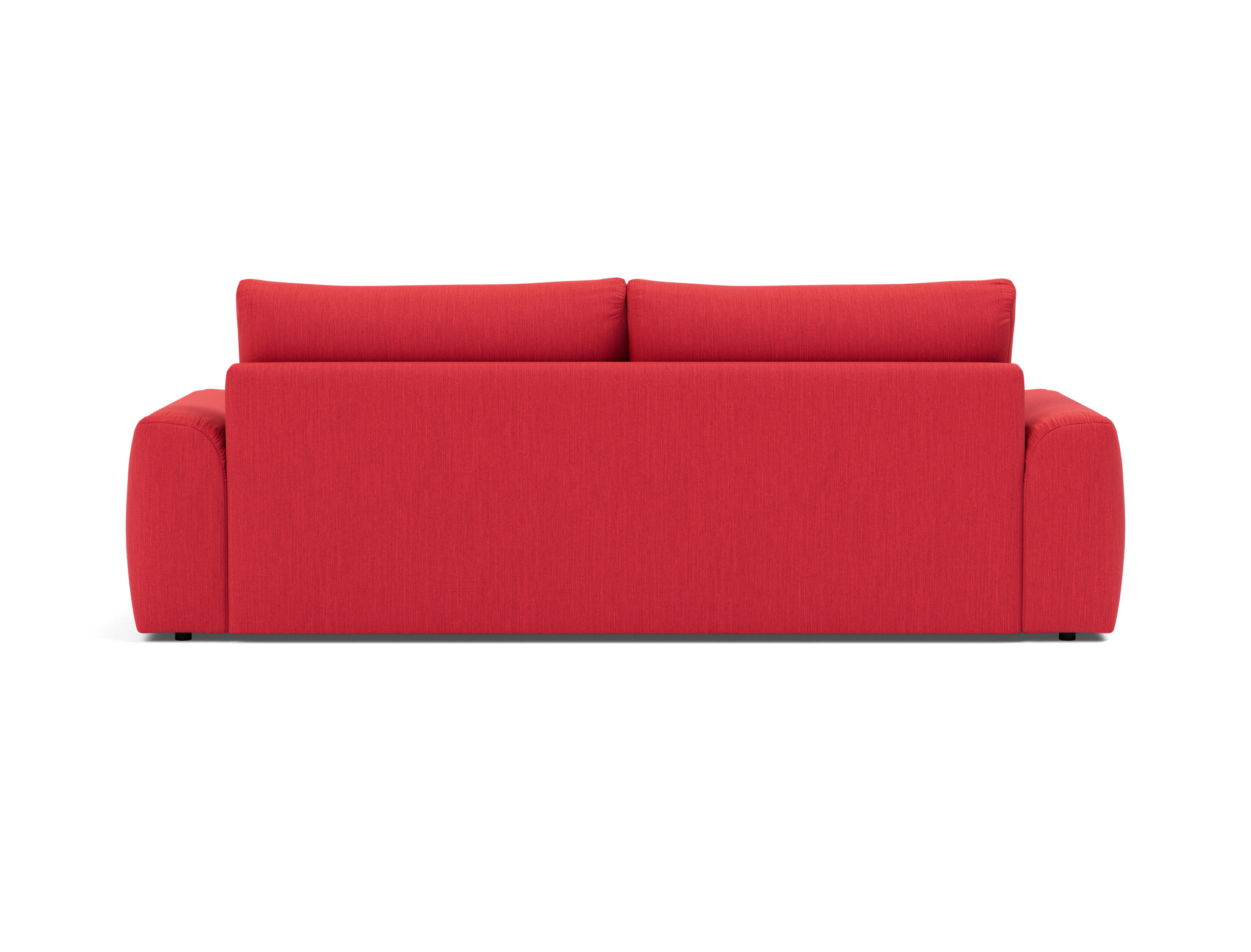 Schlafsofa Norum mit Chunky-Armlehnen Flachgewebe Elegance 511-Red