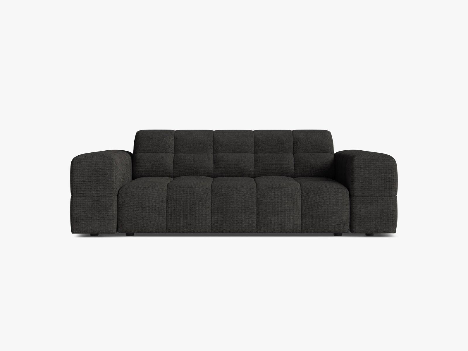 Micadoni Jennifer Sofa 2-Sitzer Chenille Eden Dunkelgrau
