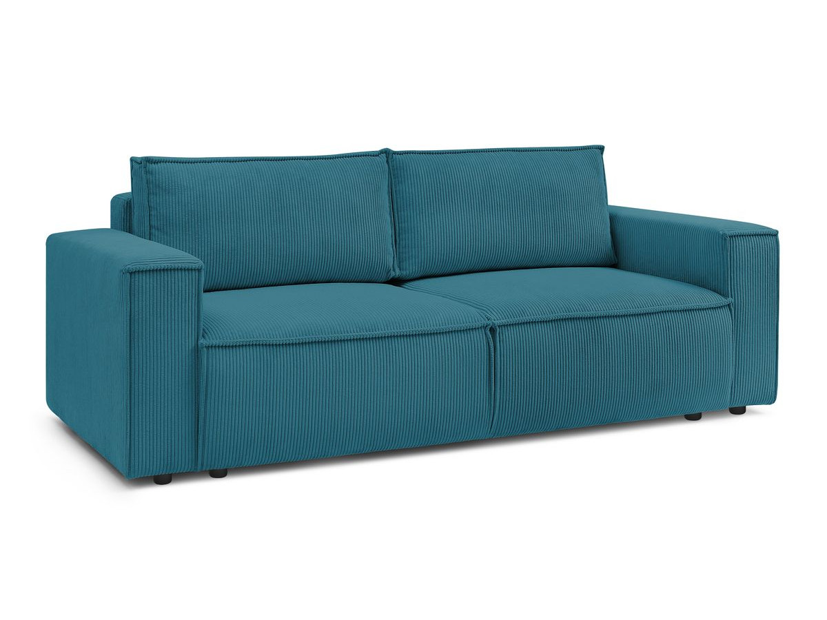 Bobochic Nihad Sofa 3-Sitzer Cordsamt Dunkelblau