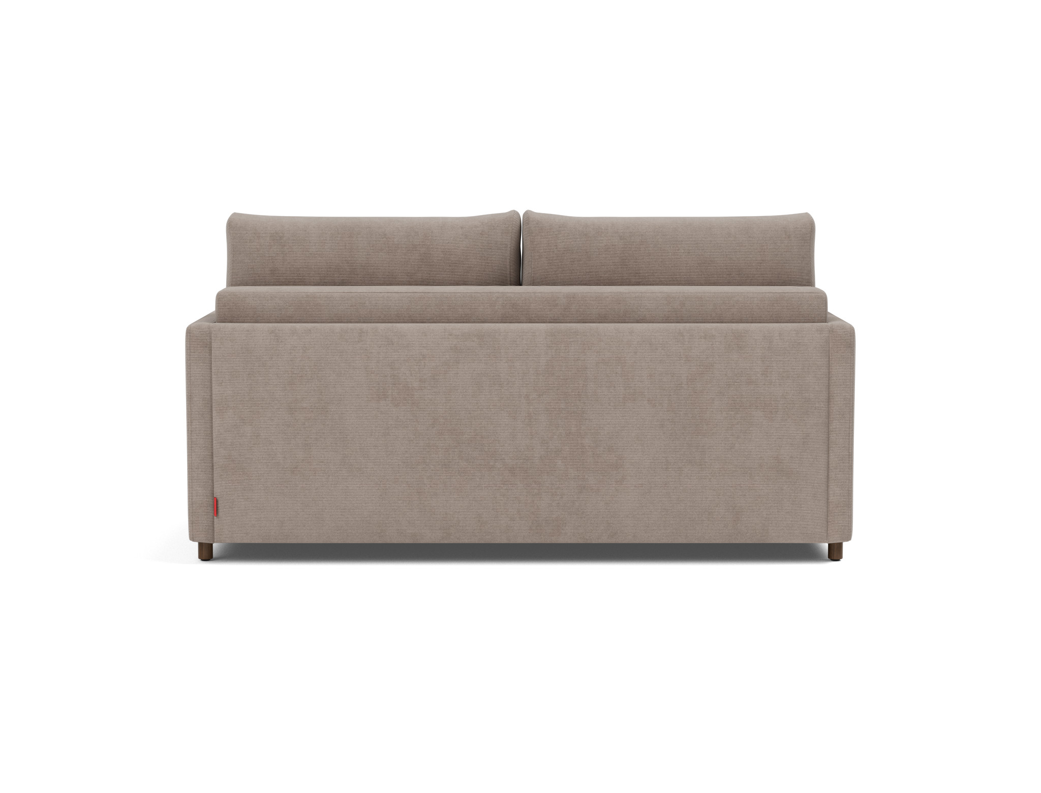 Schlafsofa Neah mit Slim-Armlehnen 160 Kord Cordufine 318-Beige