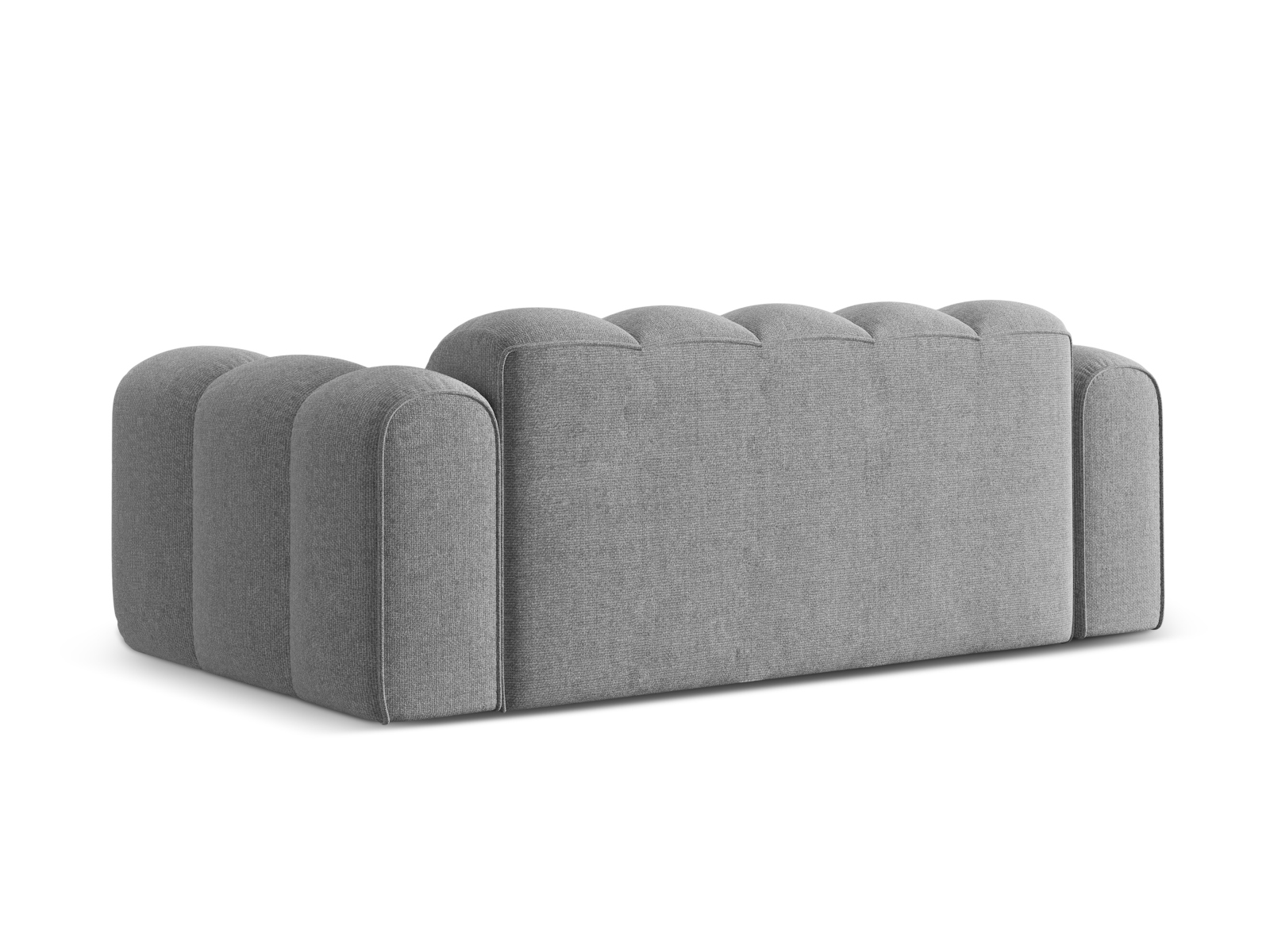 Cosmopolitan Design Sofa Treno 3-Sitzer Chenille Eden Hellgrau