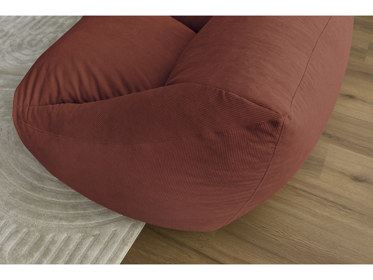 Bobochic Lilibet Pouf Cordsamt Orange