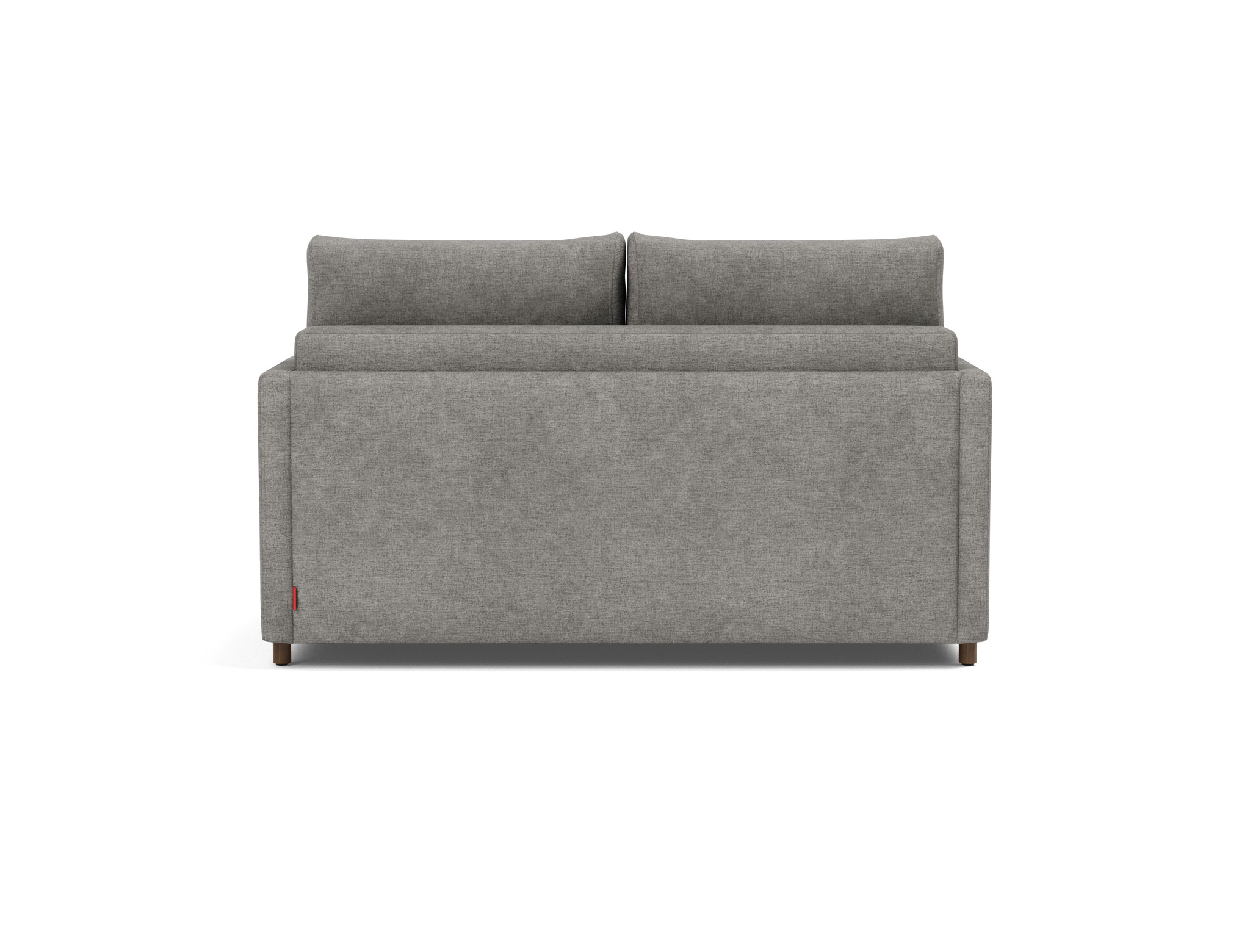 Schlafsofa Neah mit Slim-Armlehnen 140 Flachgewebe Avella 282-Warm-Grey