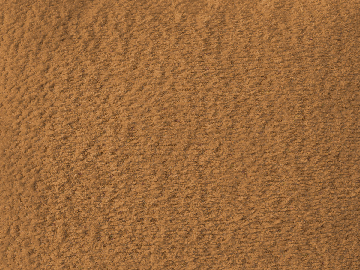 Bobochic Azra Ecksofa mit Pouf 262 × 178 cm Bouclé-Stoff Gelb Ecke links