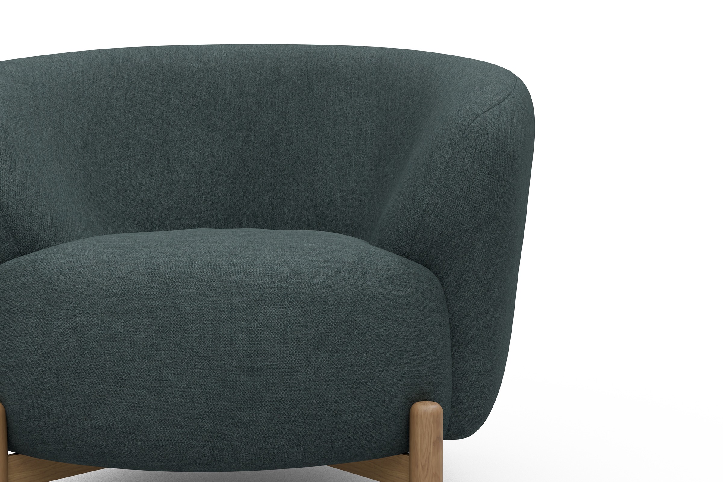 Sessel Ronda Holzbeine Eiche Natur Vivus-Blue
