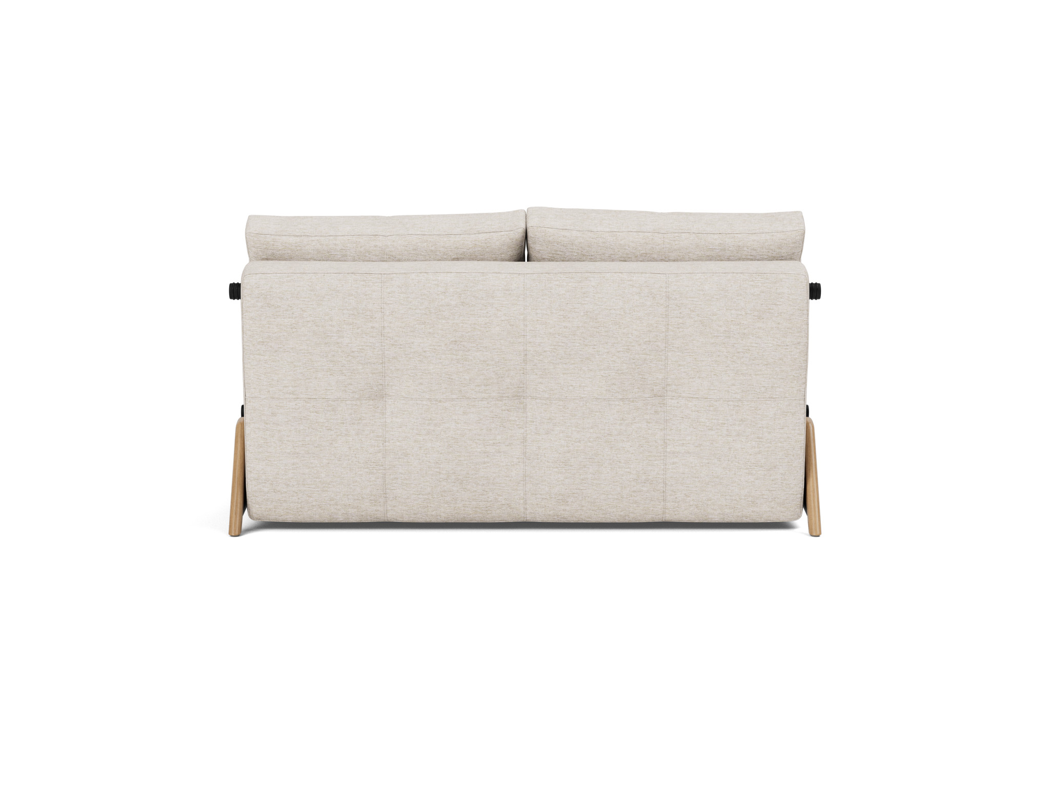 Schlafsofa Cubed 140 Chenille Yuveno 470-Natural Beine Eiche
