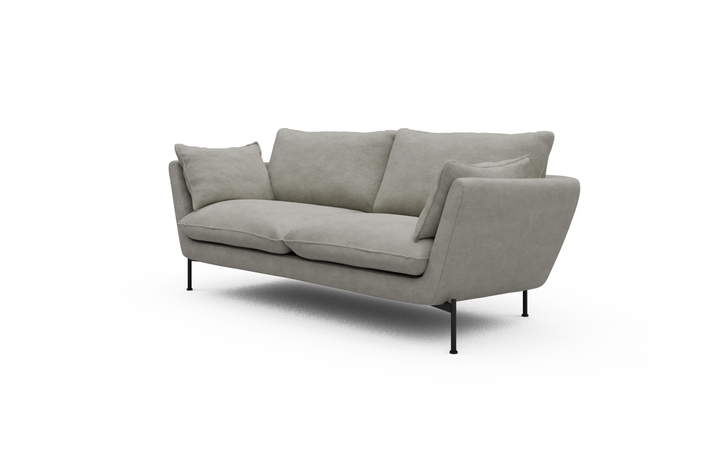 Sofa Anton 2-Sitzer Carreno-Moon-Stone-White