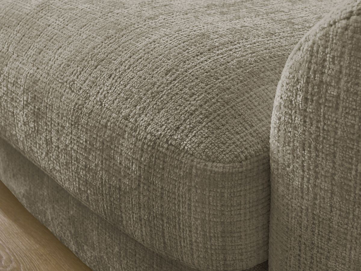 Bobochic Leonore Ecksofa Strukturstoff Taupe Ecke links