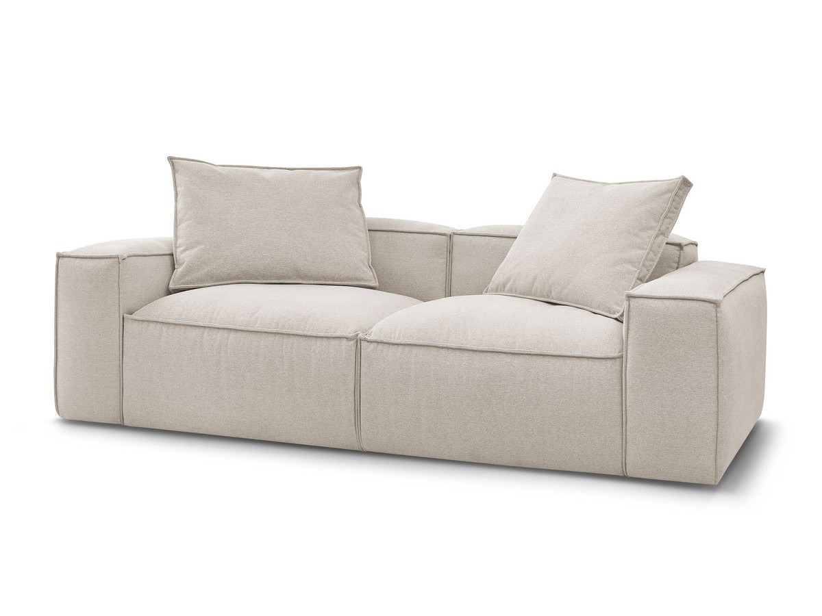 Bobochic Boheme Sofa 3-Sitzer Melange-Stoff Beige