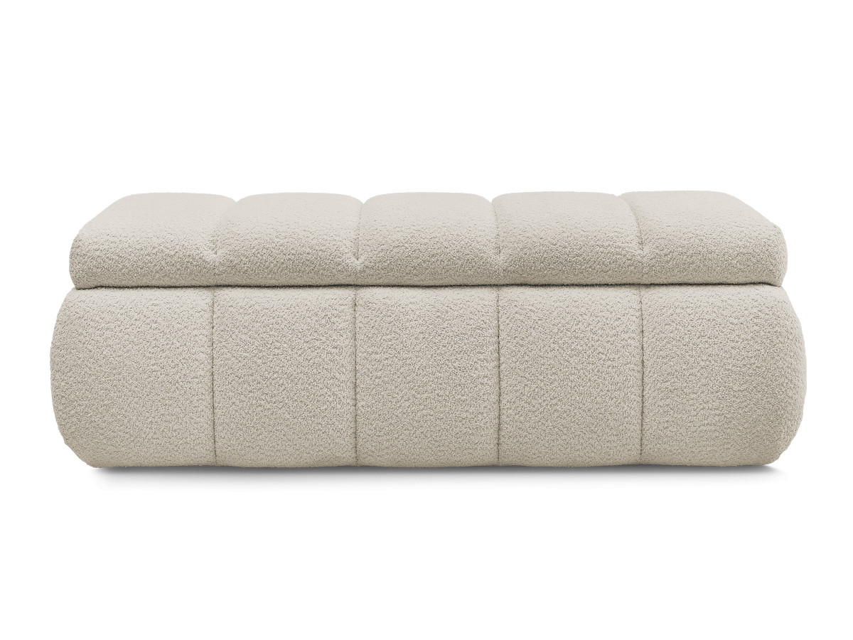 Bobochic Denali Bettbank 146 × 56 cm Bouclé-Stoff Beige