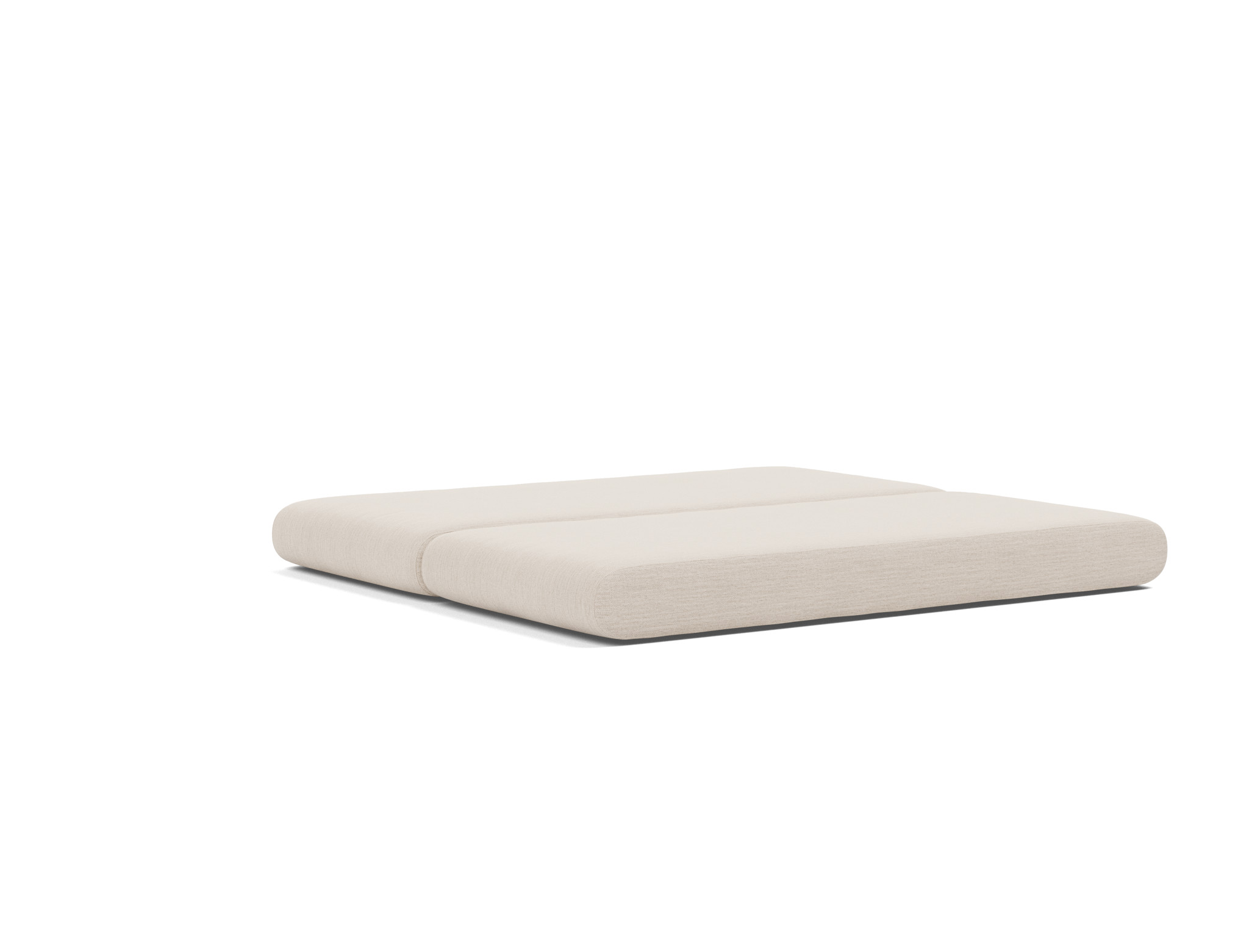 Tagesbett Circlus mit L-förmigen Armlehnen Webstoff Blida 612-Sand-Grey