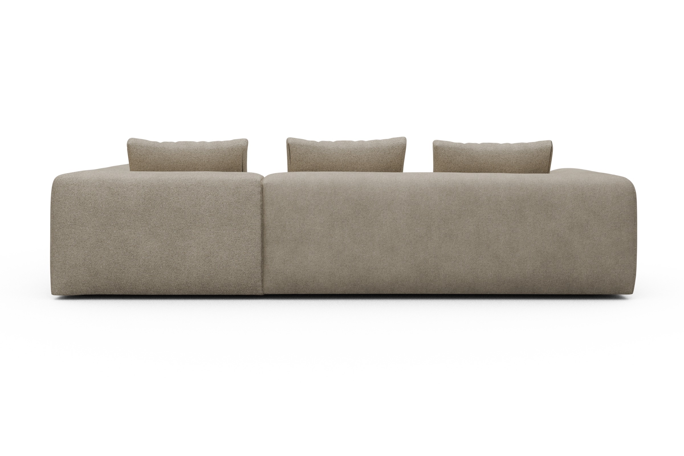 Ecksofa Fred Relax-Ecke rechts mit 2,5-Sitzer Boucle-Belge