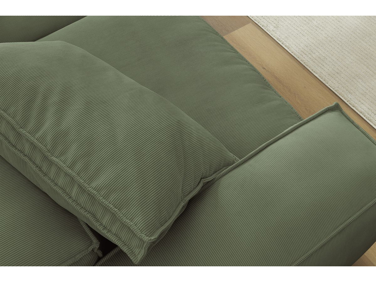 Bobochic Boheme Sofa 3-Sitzer Cordsamt Grün
