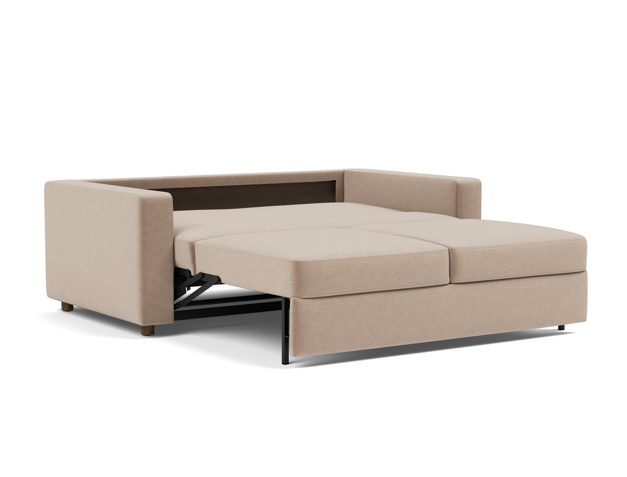 Schlafsofa Neah mit Standard-Armlehnen 160 Chenille Esina 417-Mocha