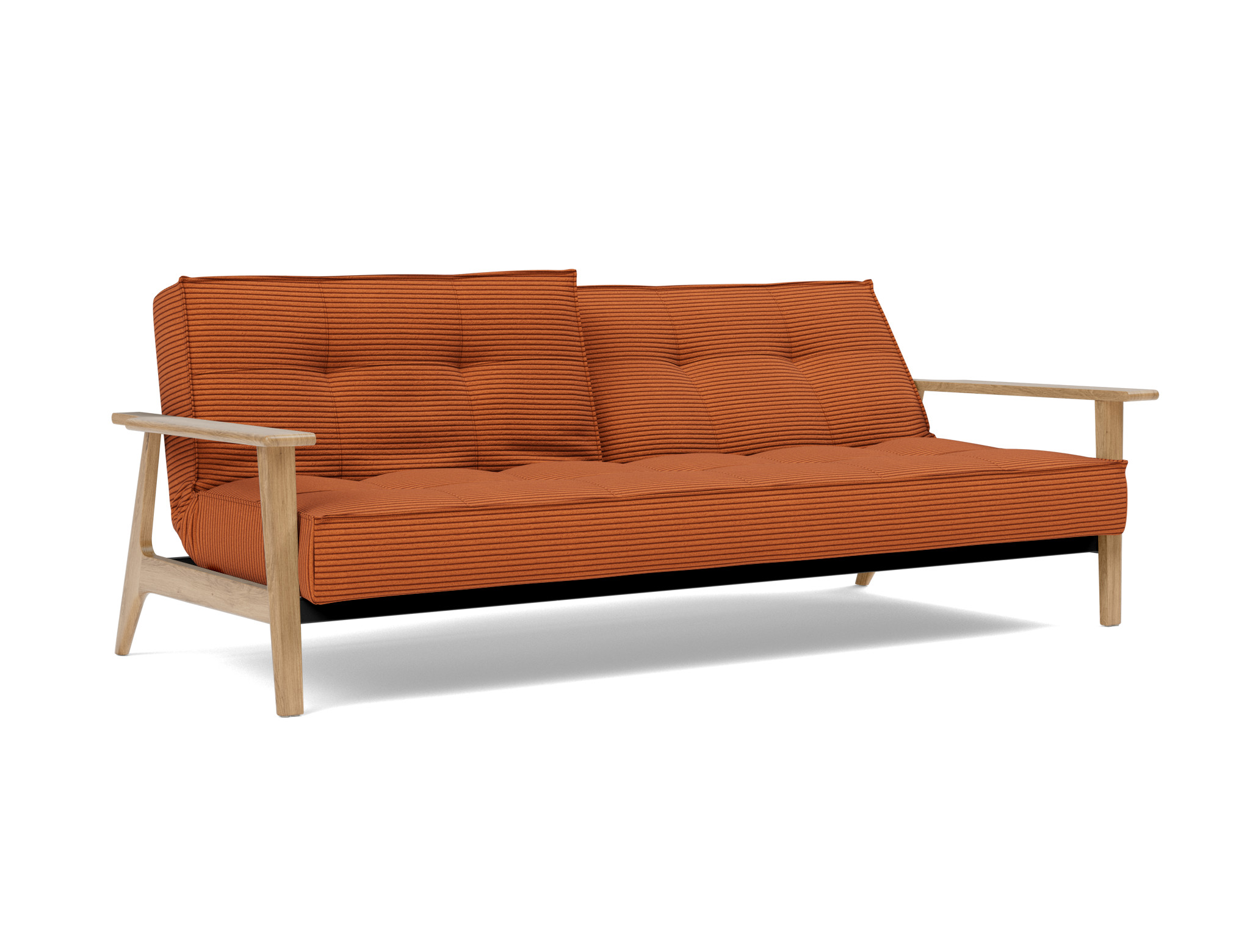 Schlafsofa Splitback Frej Kord Corduroy 595-Burnt-Orange