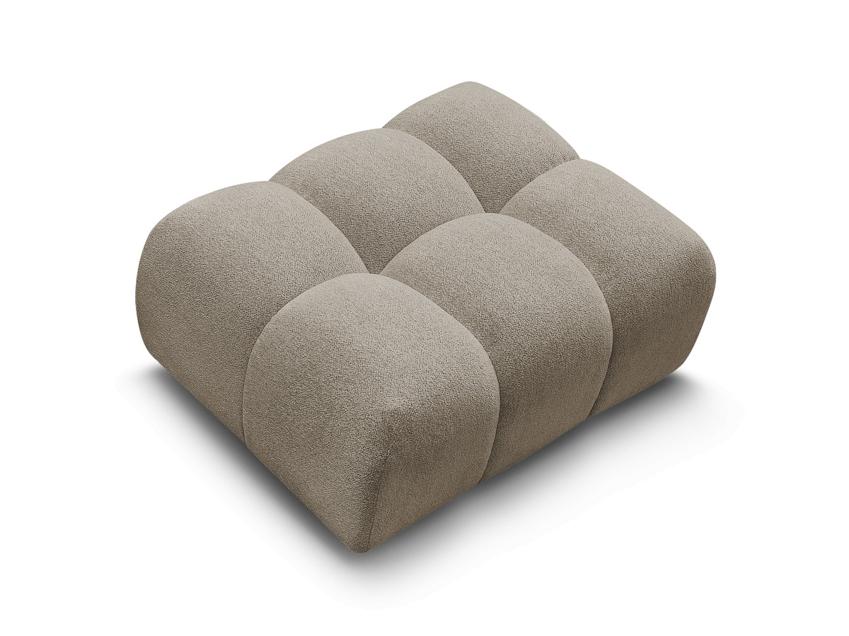 Bobochic Melisse Pouf Melange-Stoff Taupe