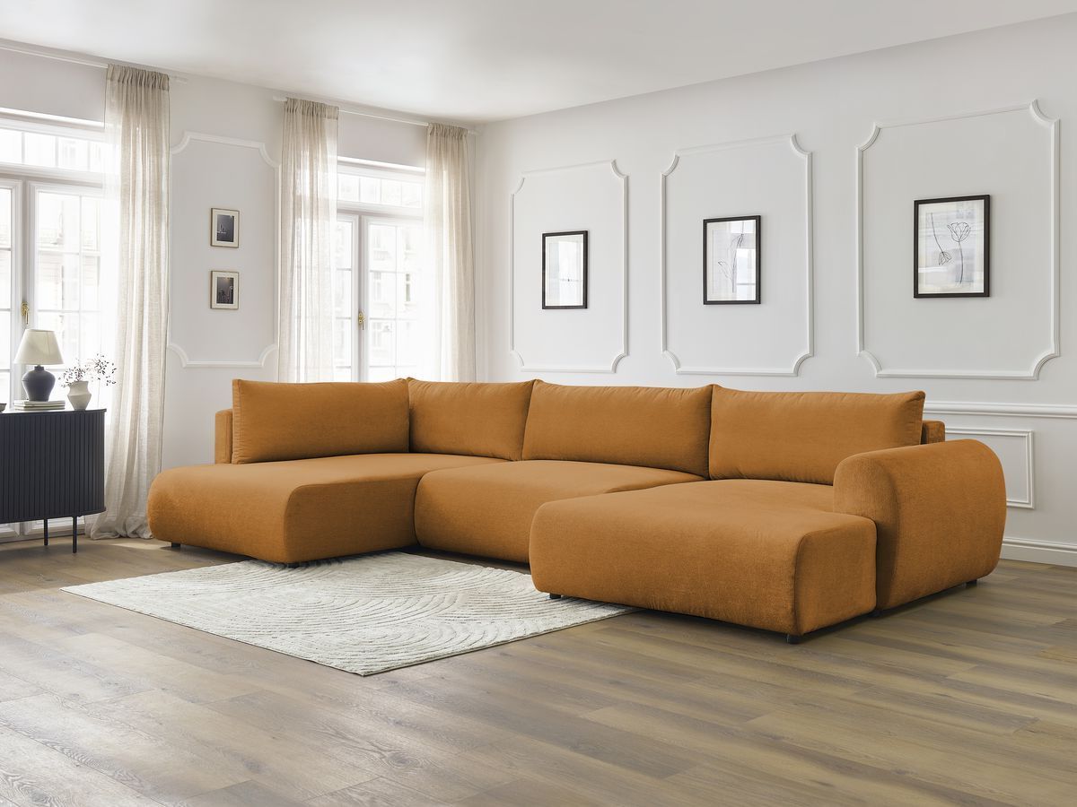 Bobochic Lucien Wohnlandschaft Stoff Gelb Ecke rechts