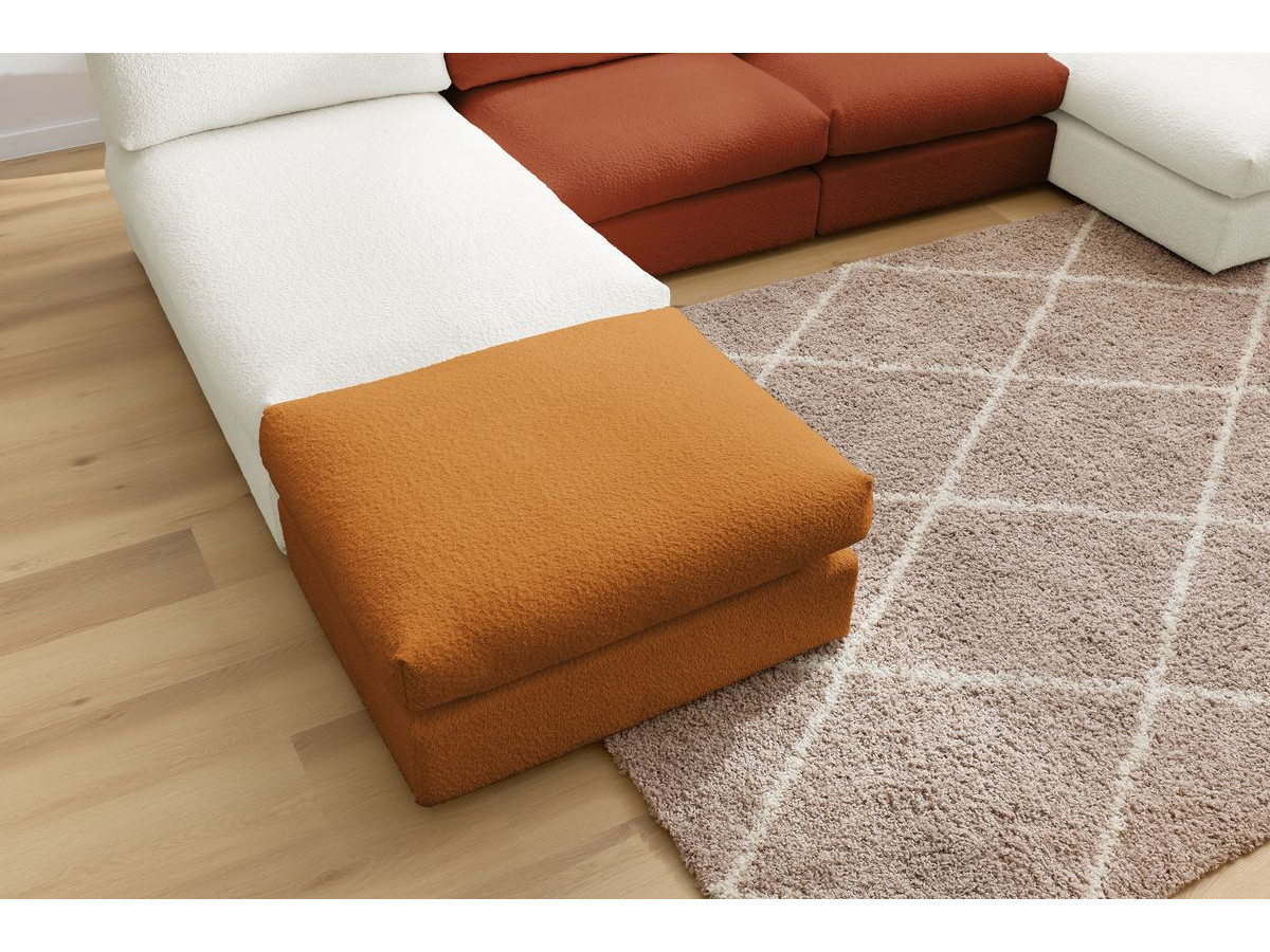 Bobochic Paris Wohnlandschaft Bouclé-Stoff Mehrfarbig