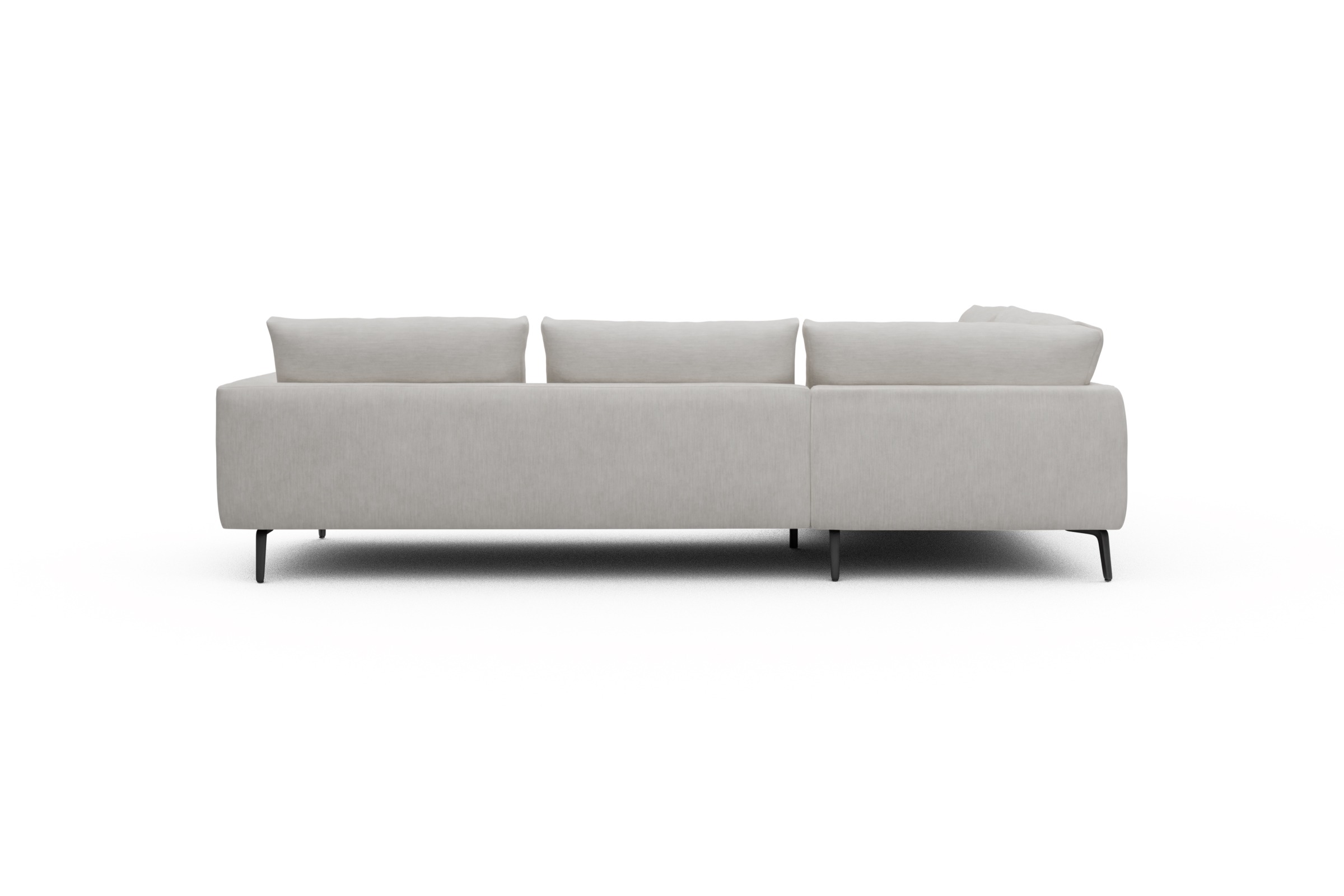 Ecksofa Karl Relax-Ecke links mit 2,5-Sitzer Vivus-Dusty-Off-White