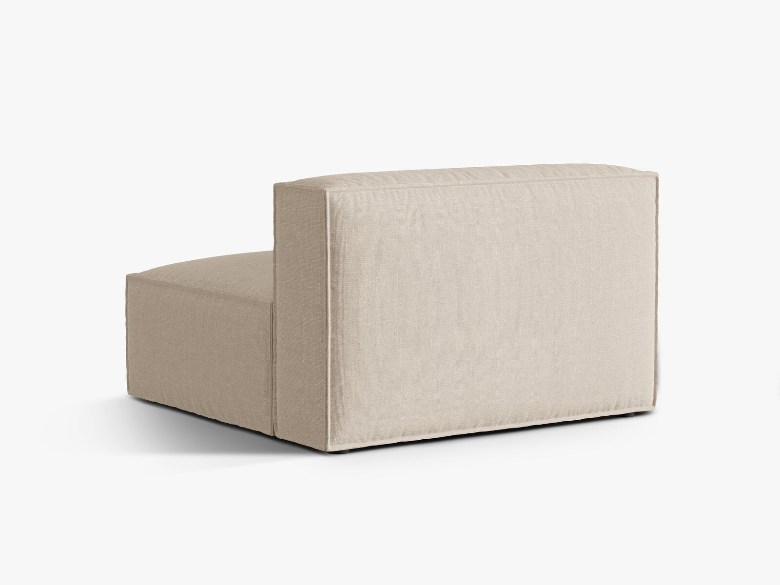 Micadoni Modul Nuria 2-Sitzer Strukturierter Stoff Beige