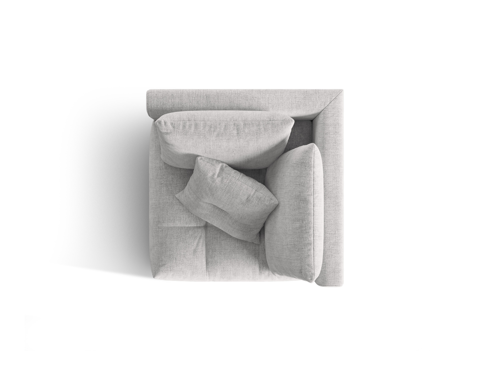 Micadoni Symmetrisches Eckmodul Bloom Strukturierter Stoff City Silber