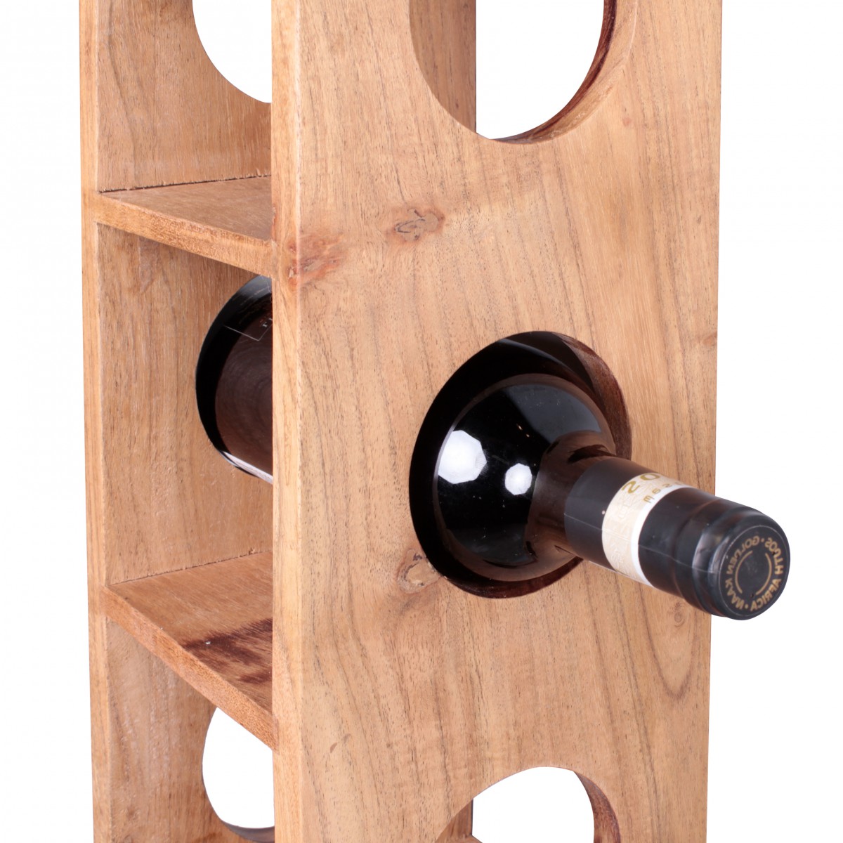 Standregal Aalvik Massivholz Akazie 15 × 15 × 70 cm