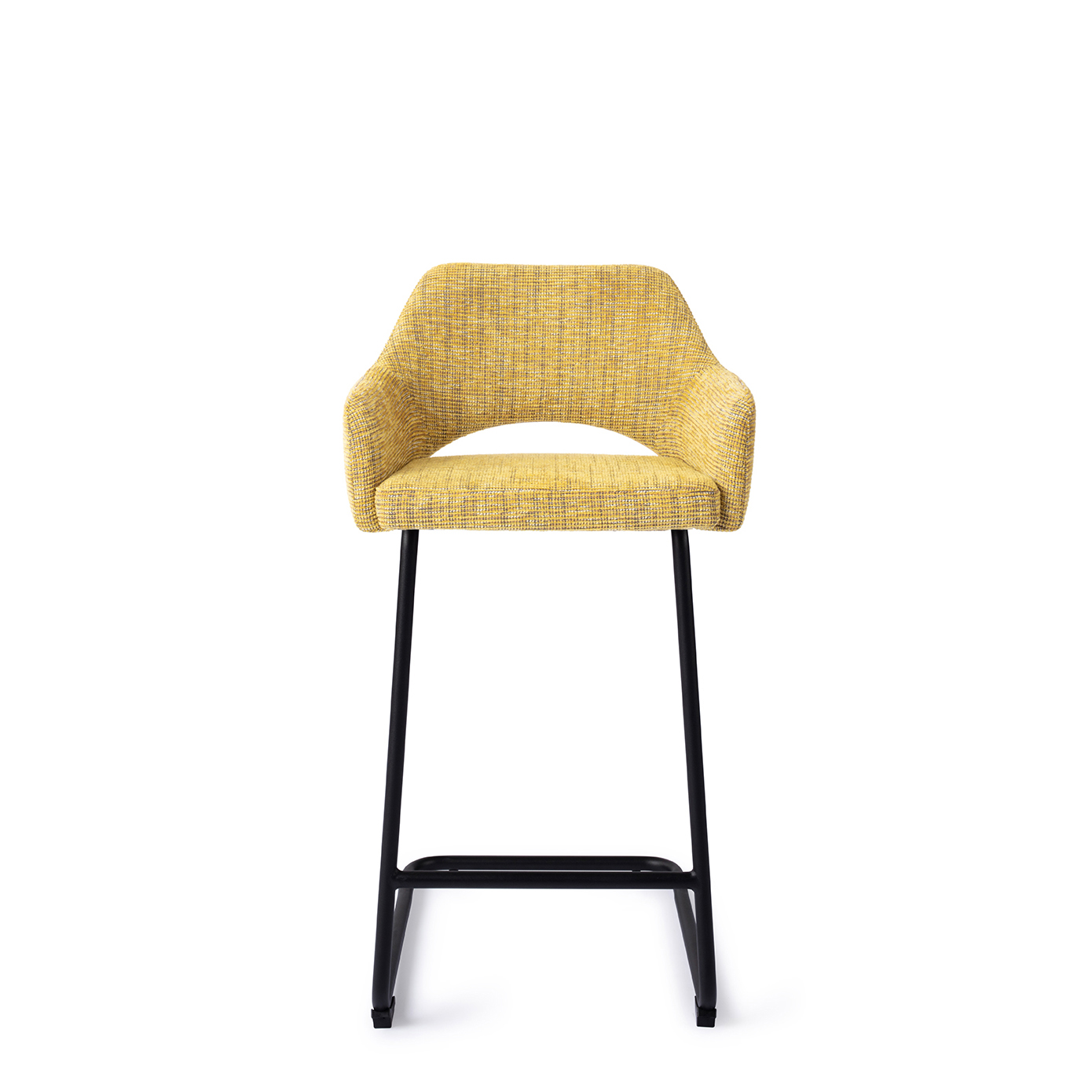 Jesper Home Barhocker Yanai Lemon Lines Arch Schwarz Tresenhöhe 65 cm