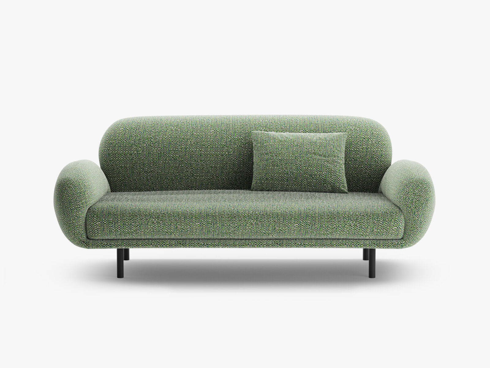Micadoni Sofa Poppy 2-Sitzer große Version Chenille Silencio Grün