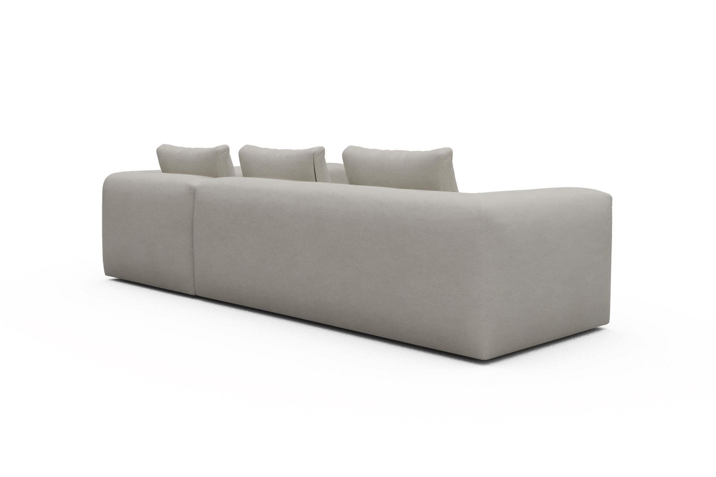 Ecksofa Fred 2x 2,5-Sitzer rechts offen Denari-Clean-Beige