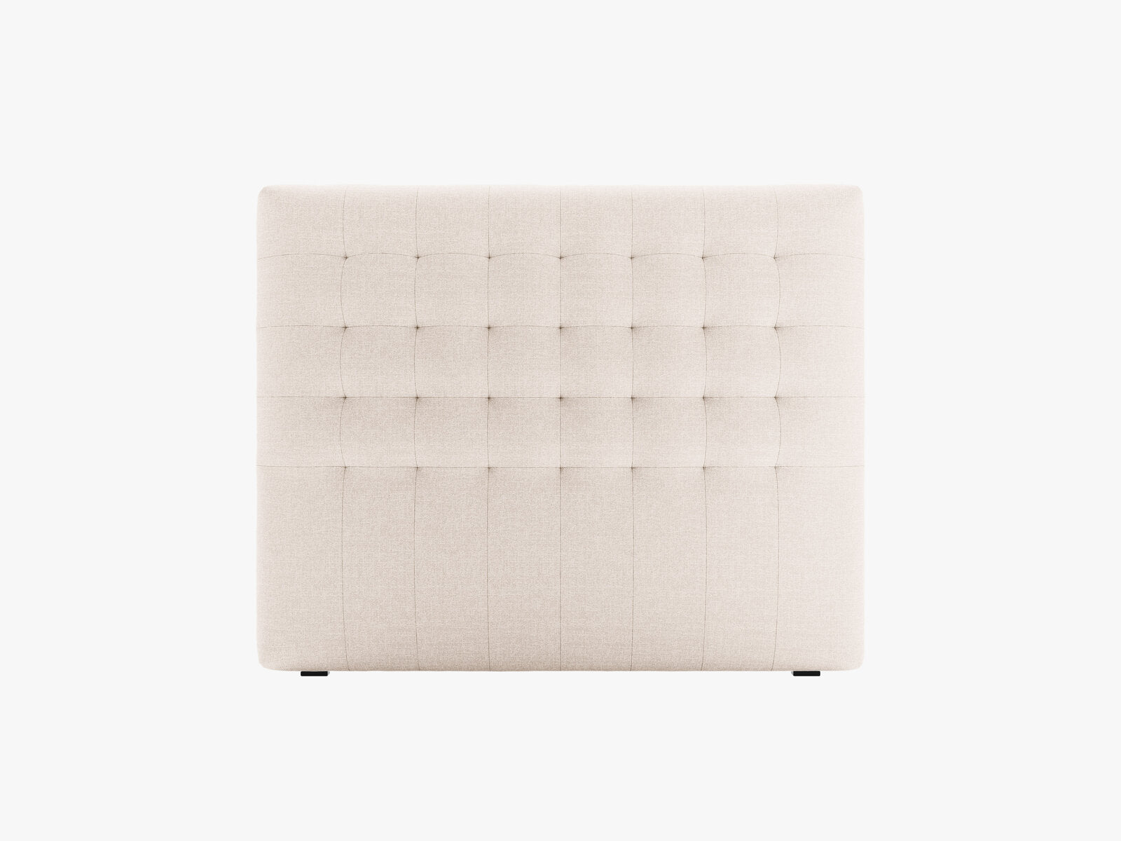 Micadoni Nova Samtiger Kopfteil 120 cm (H 95 cm) Strukturierter Stoff Liberty Beige 120x95