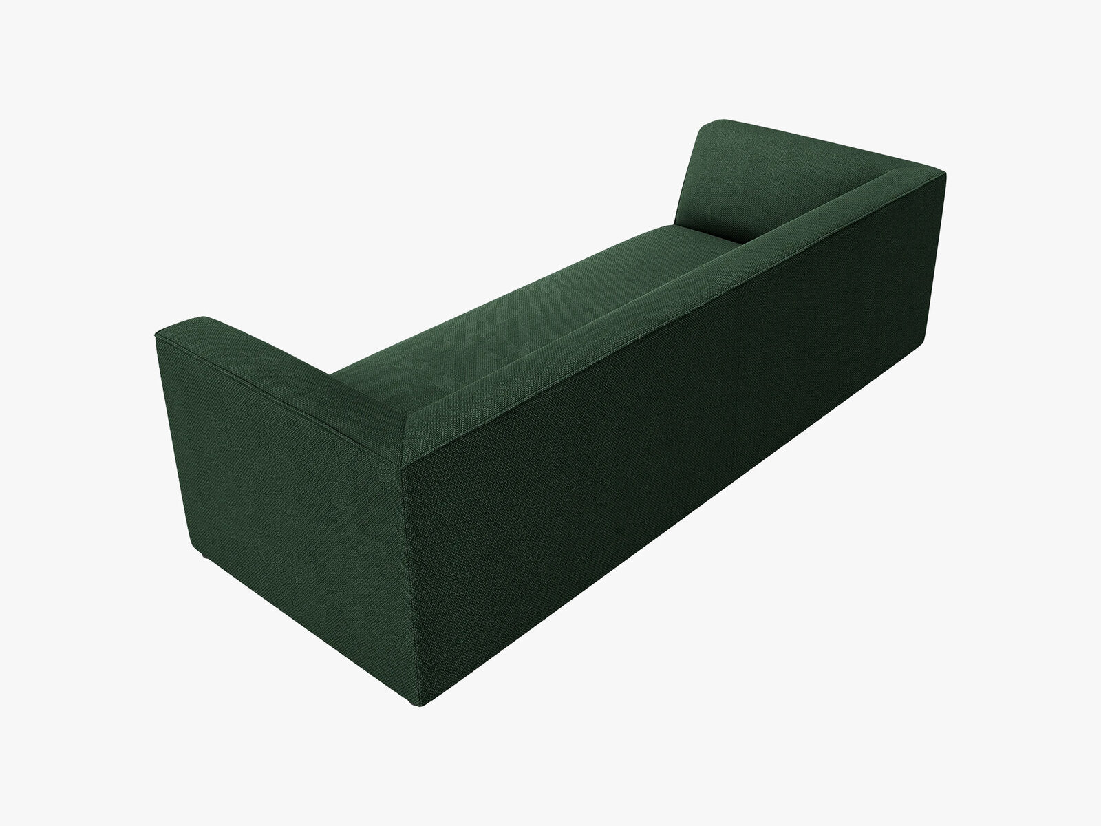 Micadoni Sofa Ruby 3-Sitzer Strukturierter Stoff Ottawa Grün