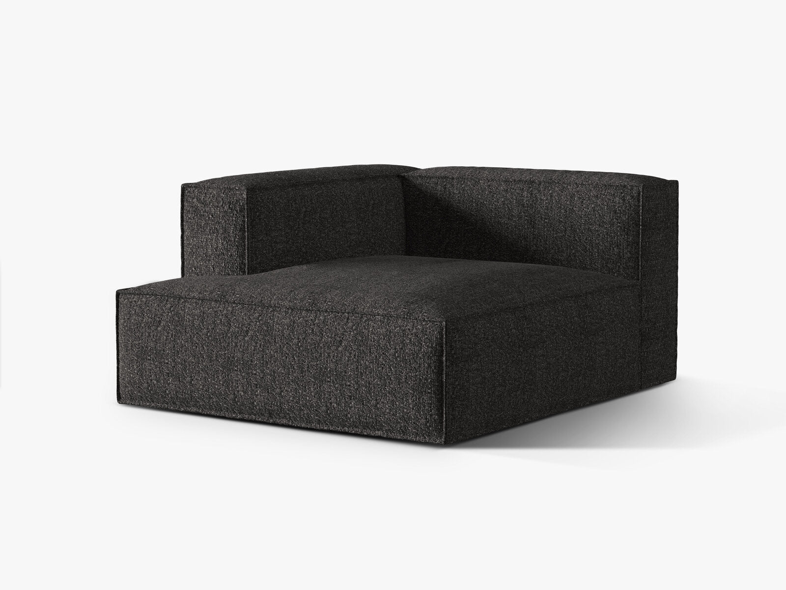 Micadoni Recamiere Nuria 1-Sitzer Links Boucle Anthrazit