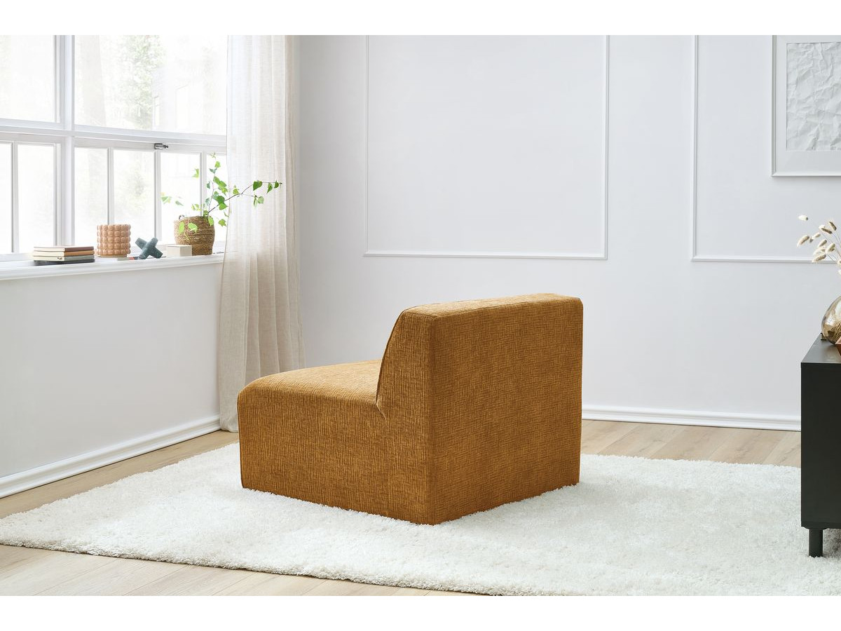 Bobochic Megeve Sofamodul 1-Sitzer Strukturstoff Gelb