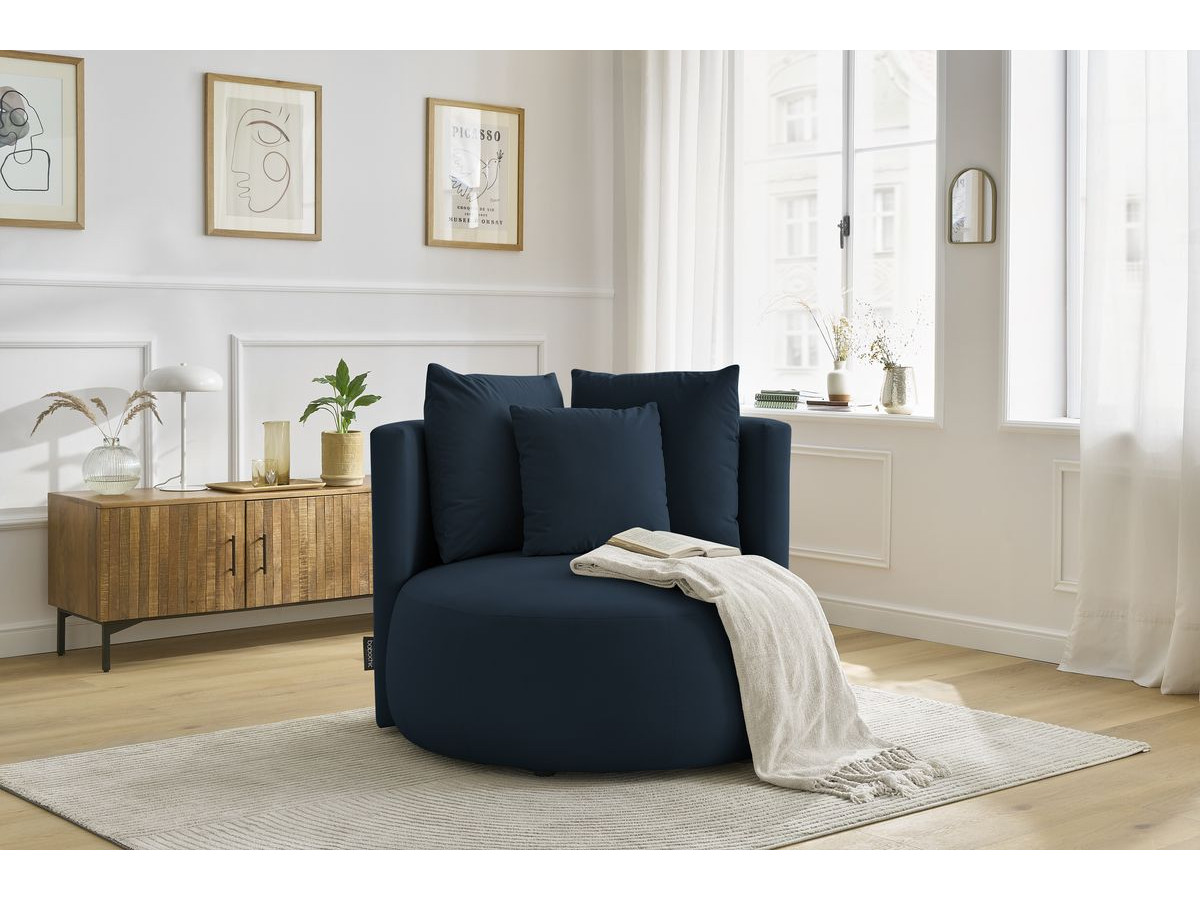 Bobochic Cesar Sessel Samt Blau