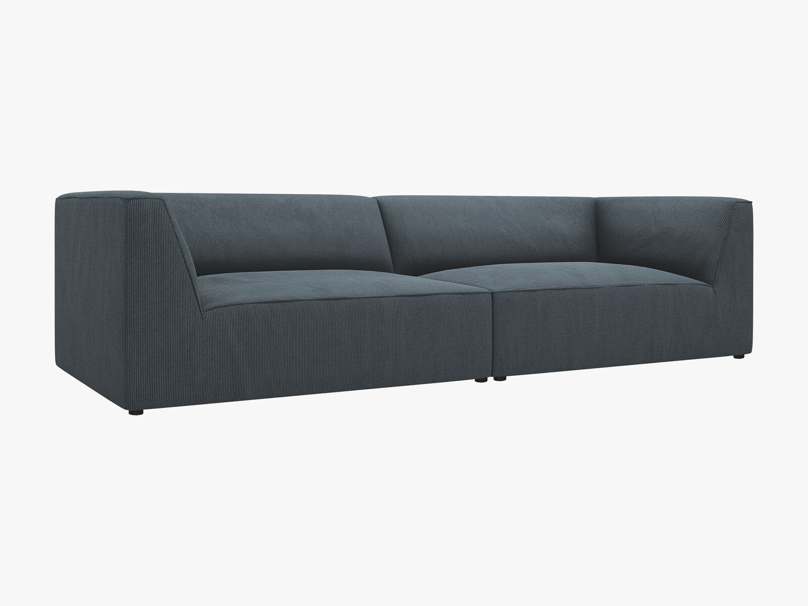 Micadoni Sofa Ruby 4-Sitzer Kord Scala Blau