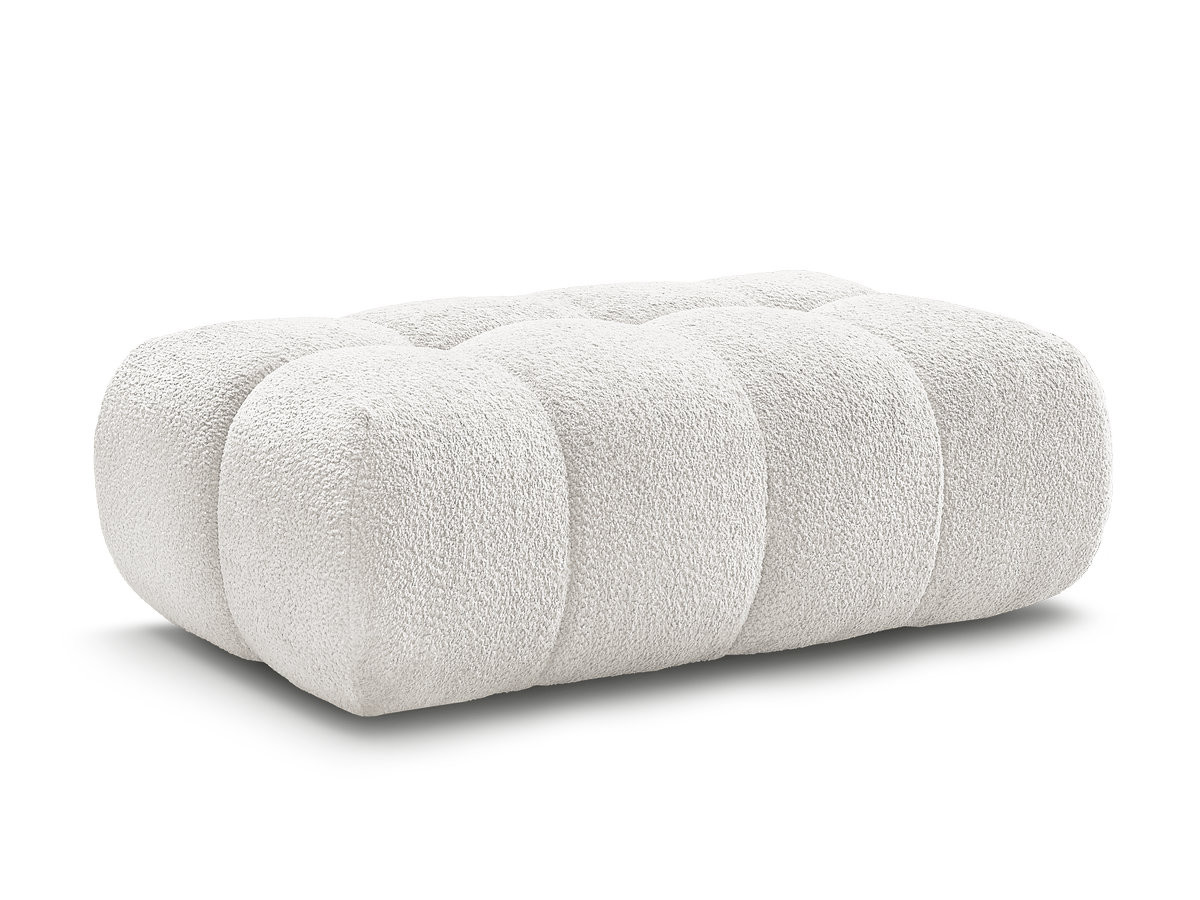 Bobochic Jaya Pouf Chenille Weiß